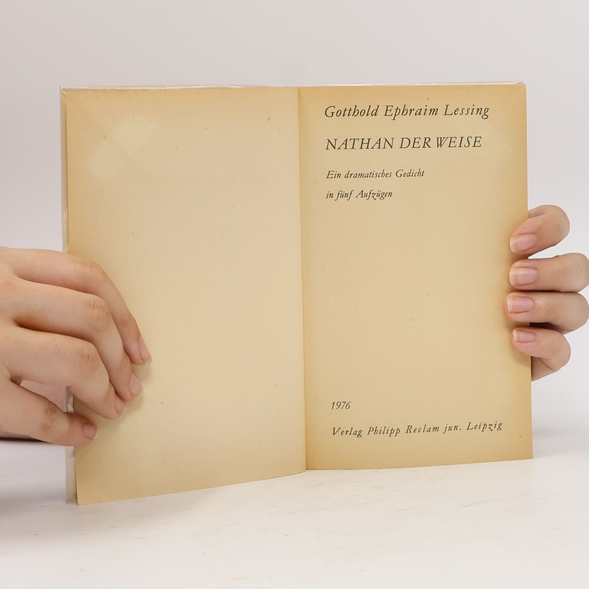 Gotthold Ephraim Lessing Nathan der Weise