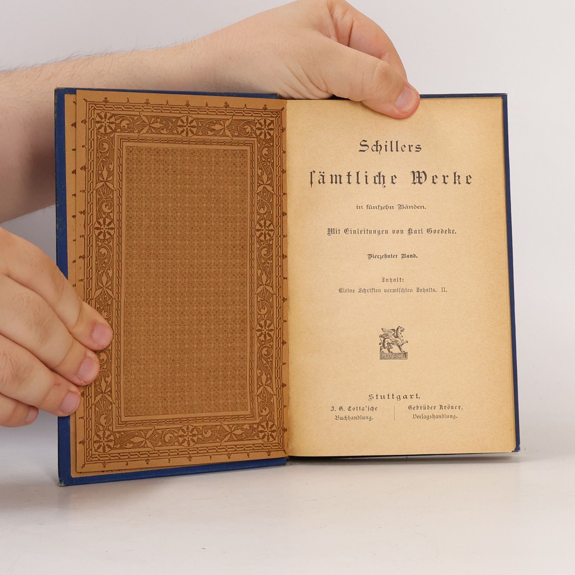 Friedrich Schiller Schillers sämtliche Werke XIV.