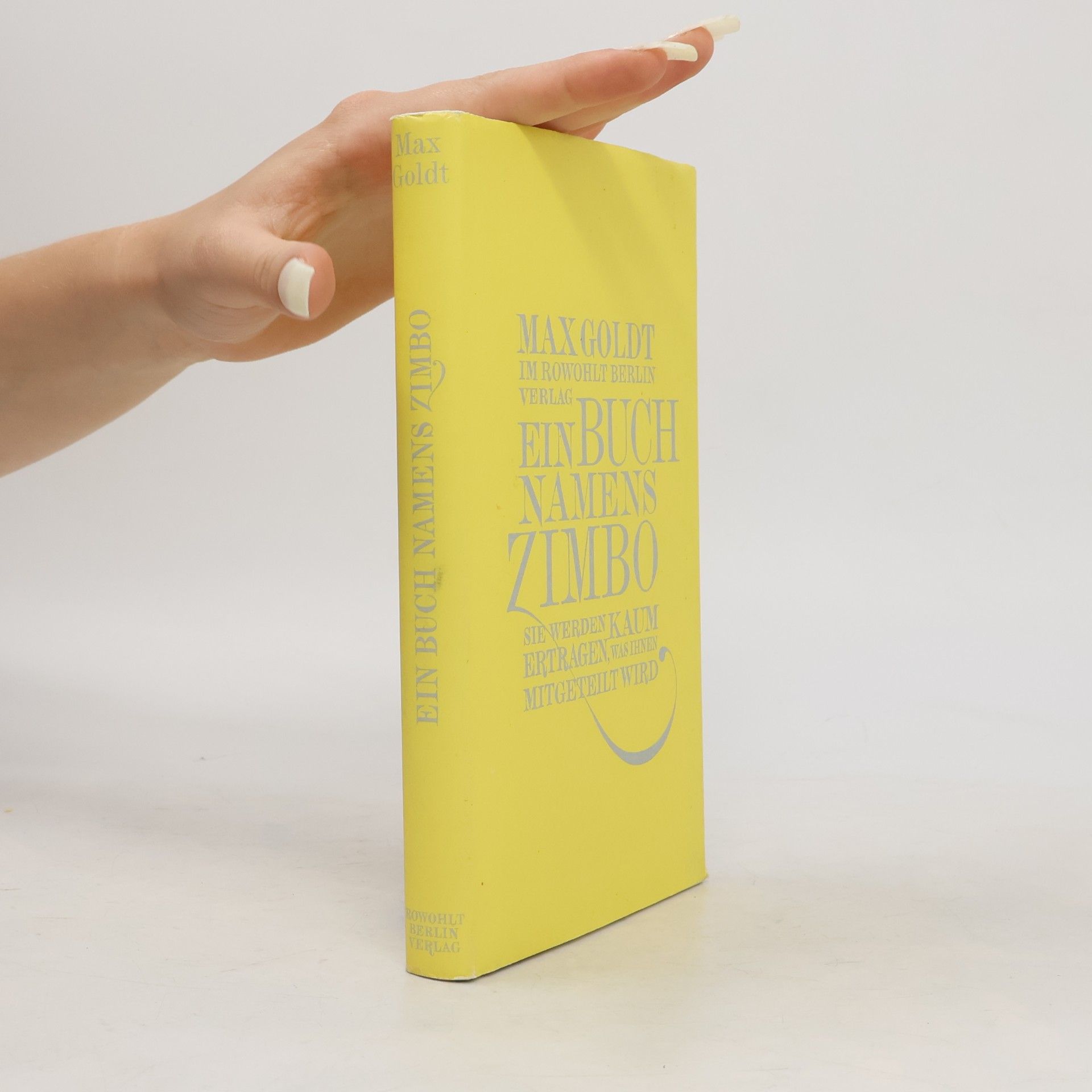 Max Goldt Ein Buch namens Zimbo