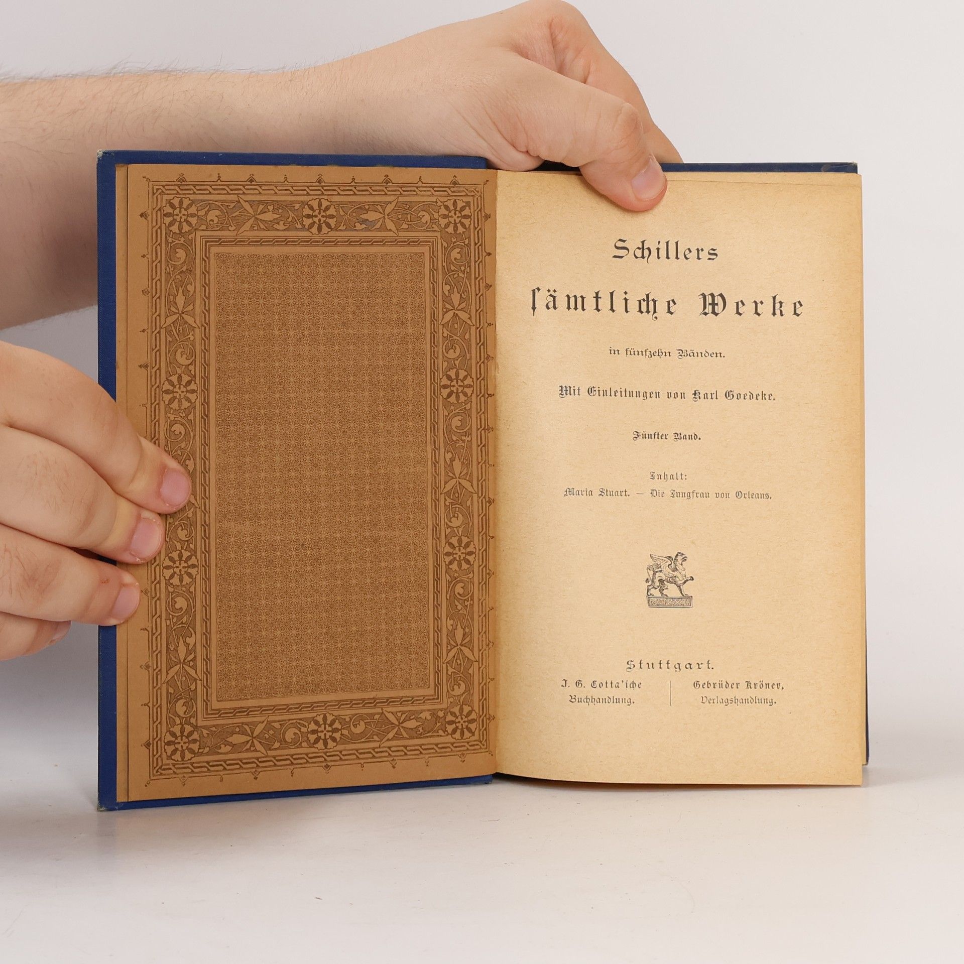 Friedrich Schiller Schillers sämtliche Werke V.
