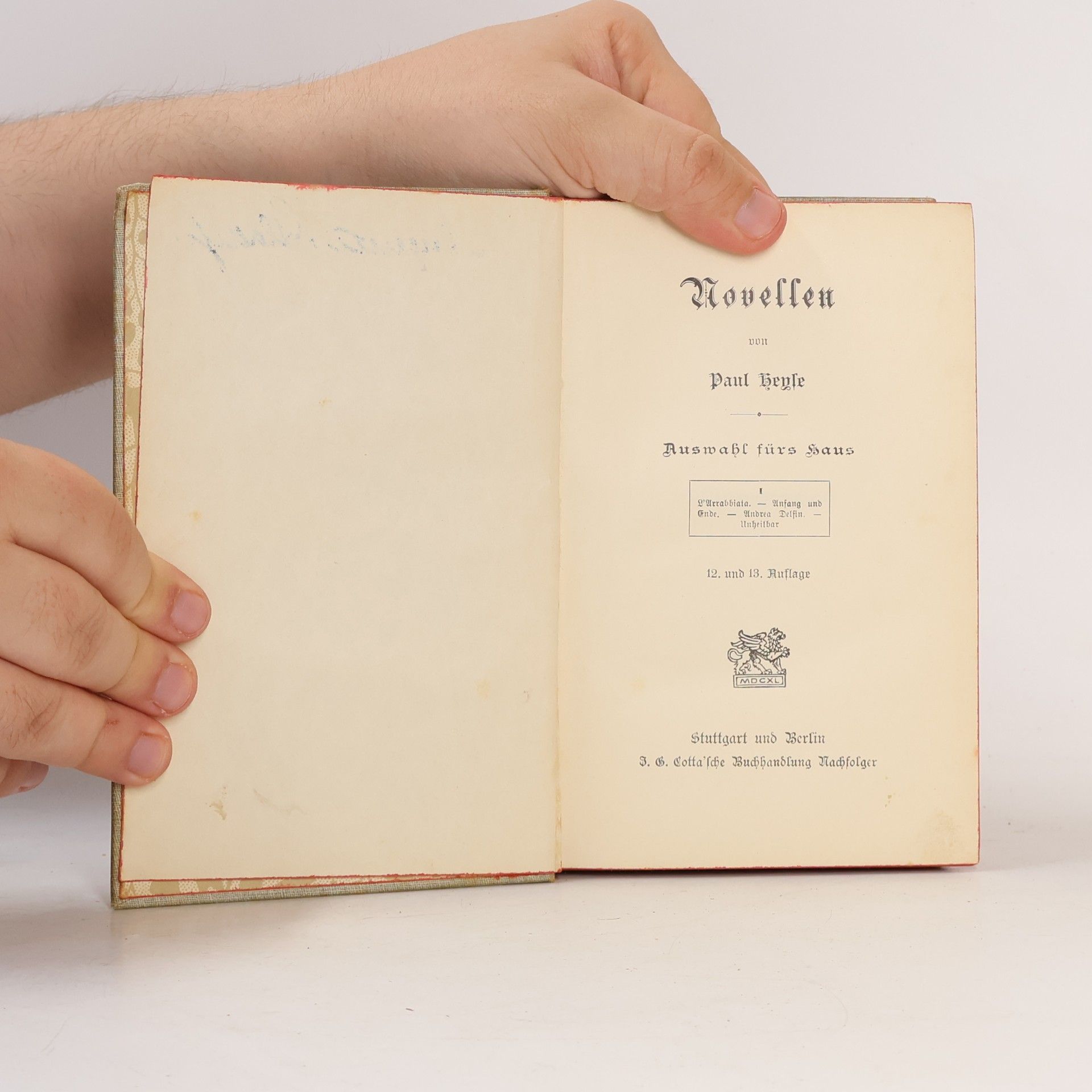 Paul Heyse Novellen
