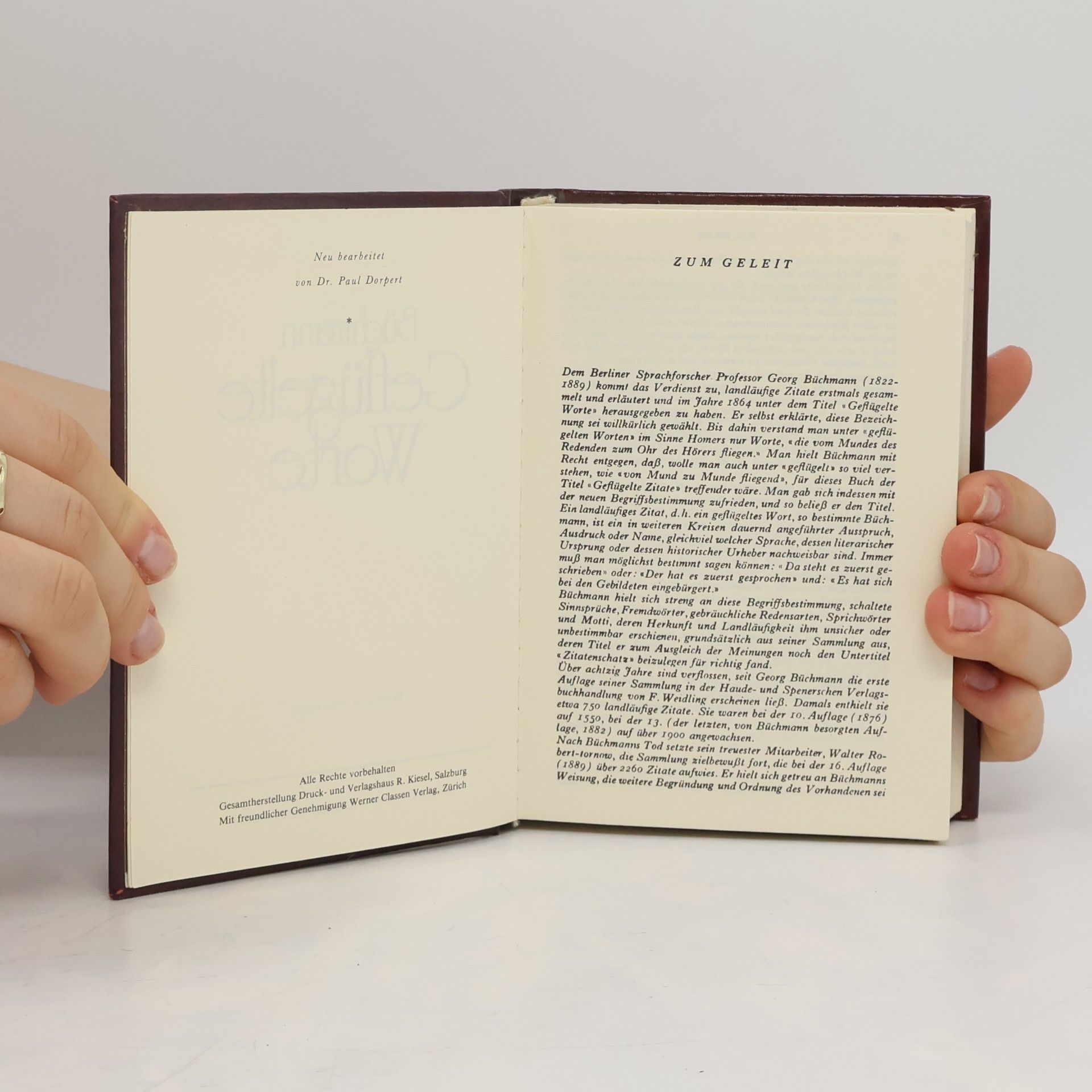 Georg Büchmann Geflügelte Worte