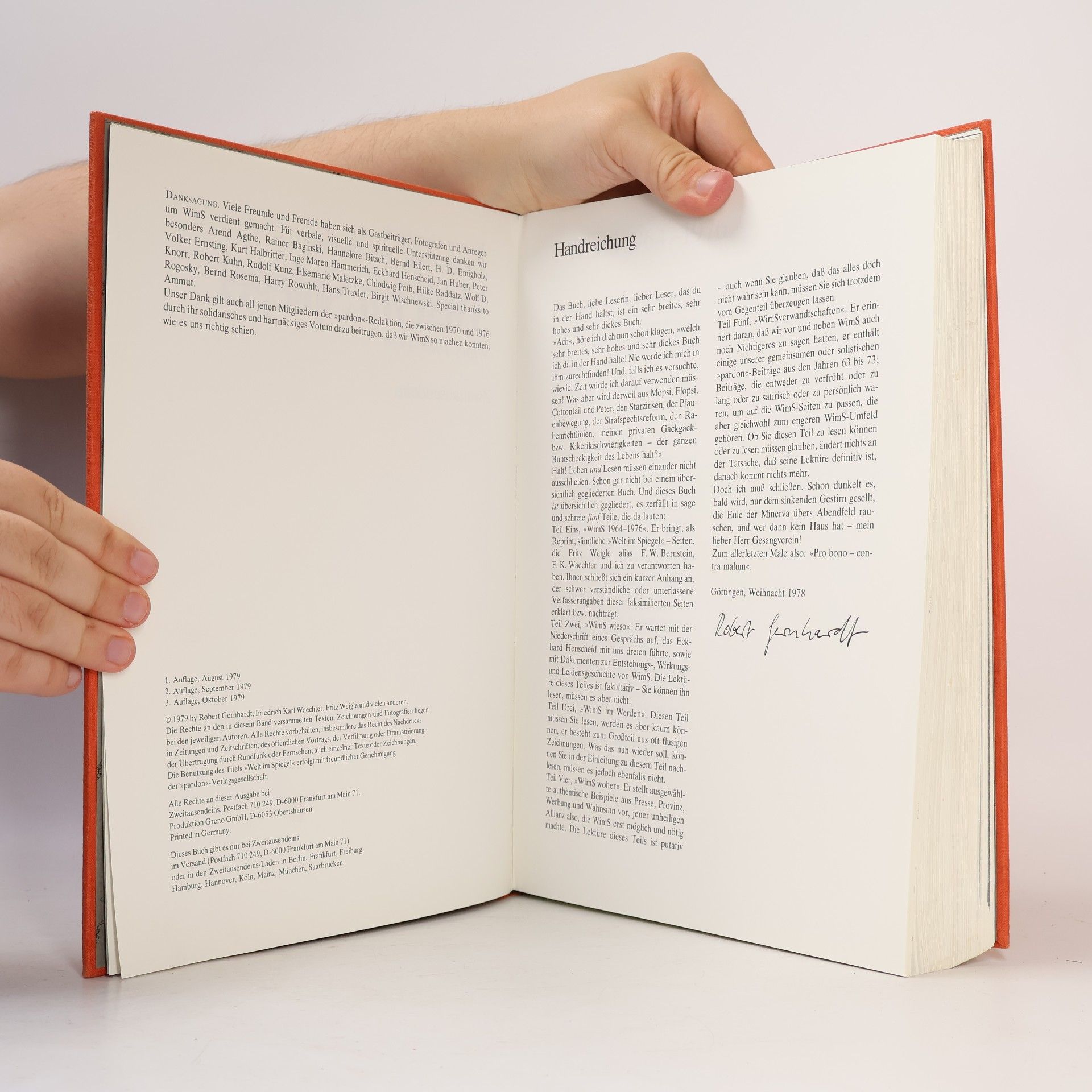 Robert Gernhardt Welt im Spiegel