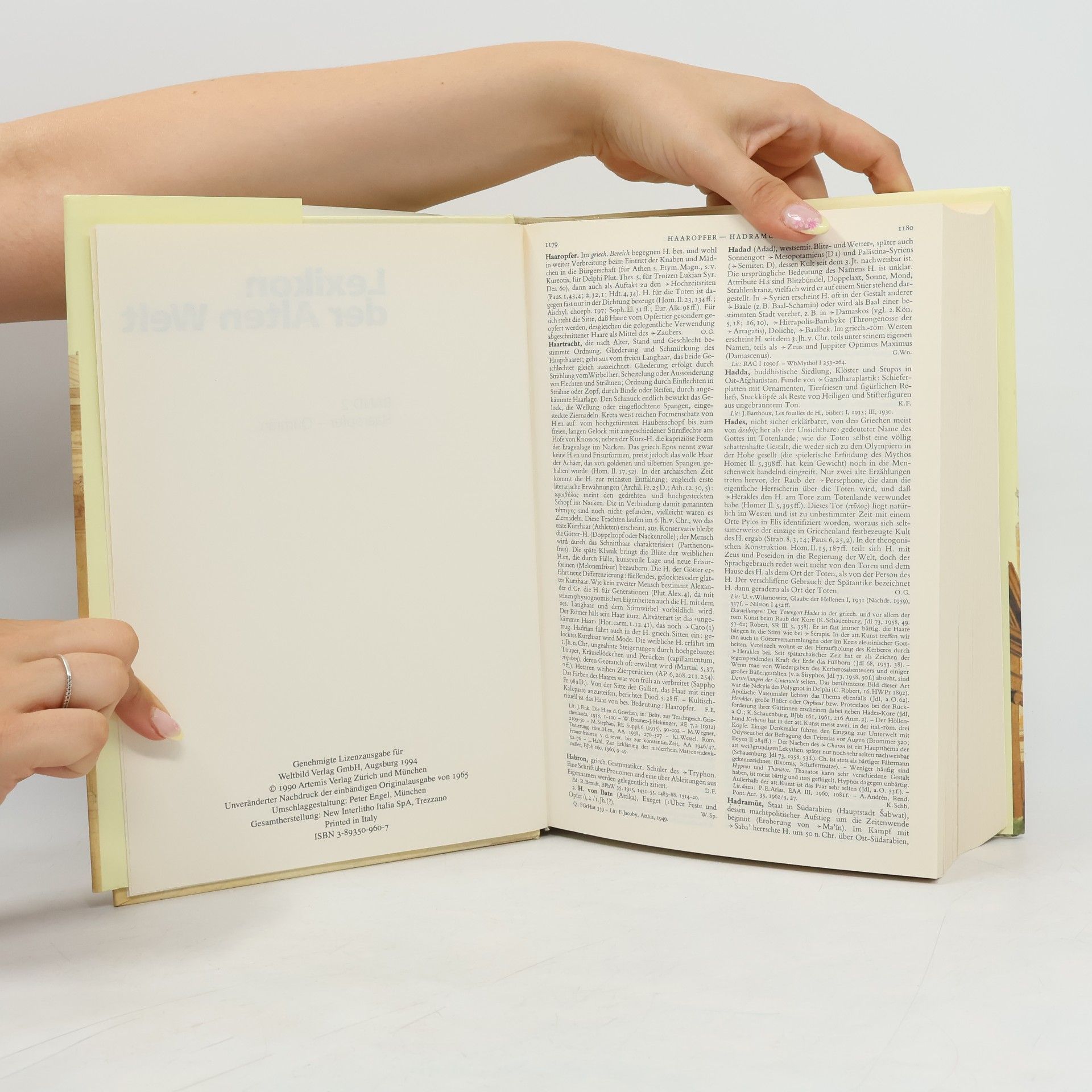 Autores varios Lexikon der Alten Welt H-Q