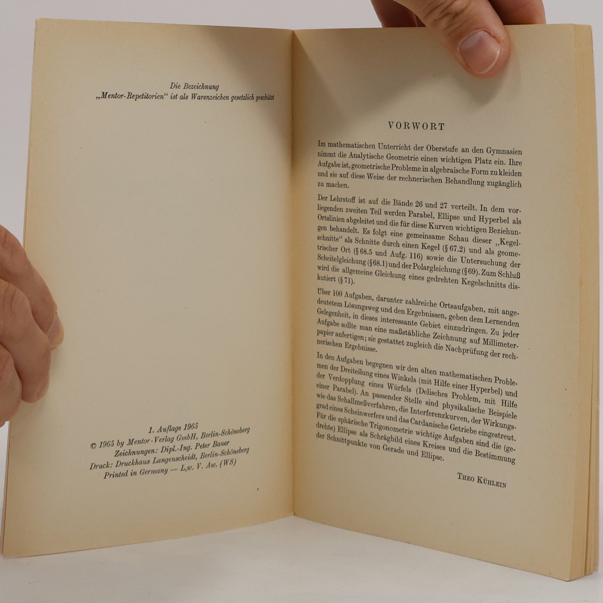 AA.VV. Mentorrepetitorien 27. Analytische Geometrie II