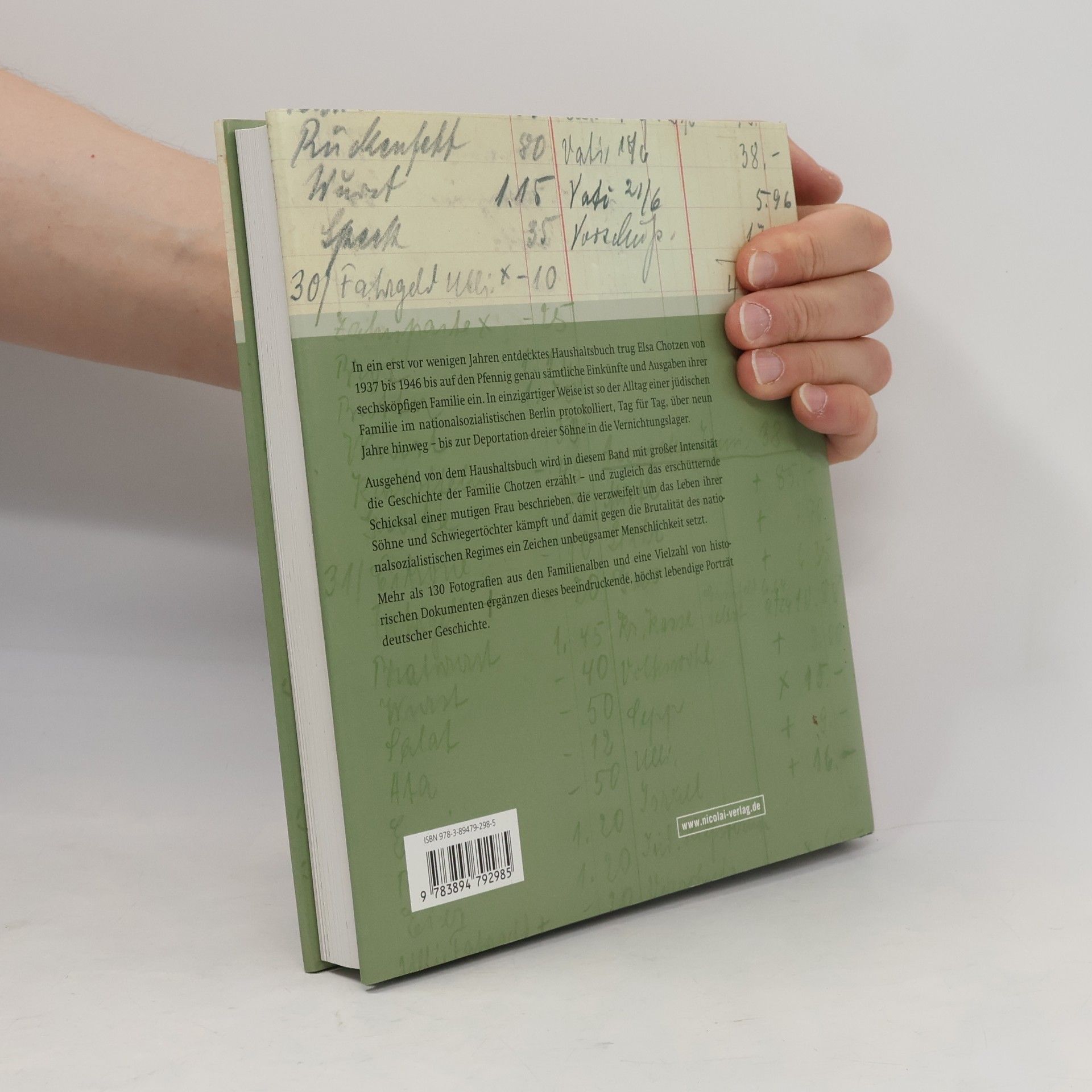 Gorch Pieken Das Haushaltsbuch der Elsa Chotzen