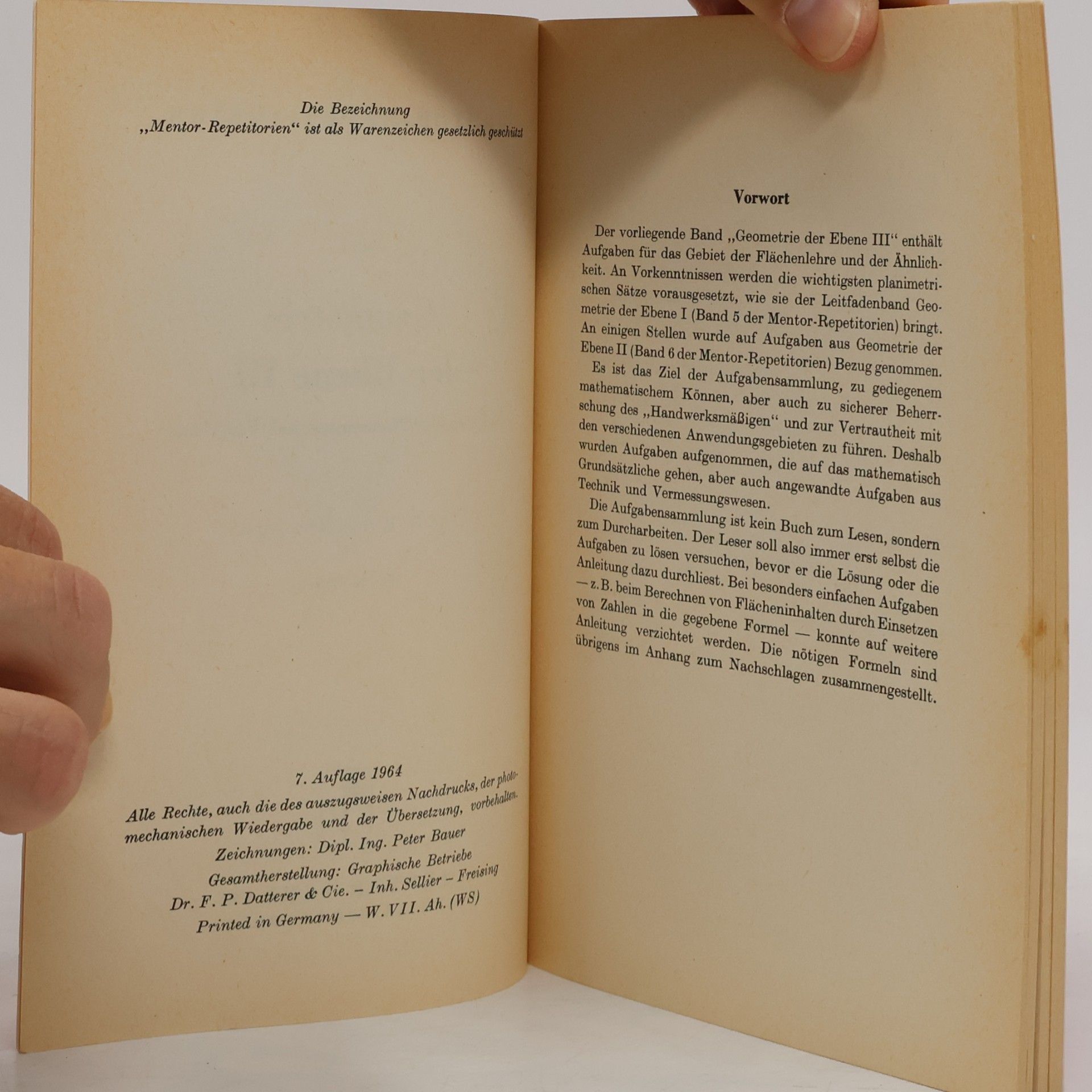 Autorenkollektiv Mentorrepetitorien 7. Geometrie der Ebene III.