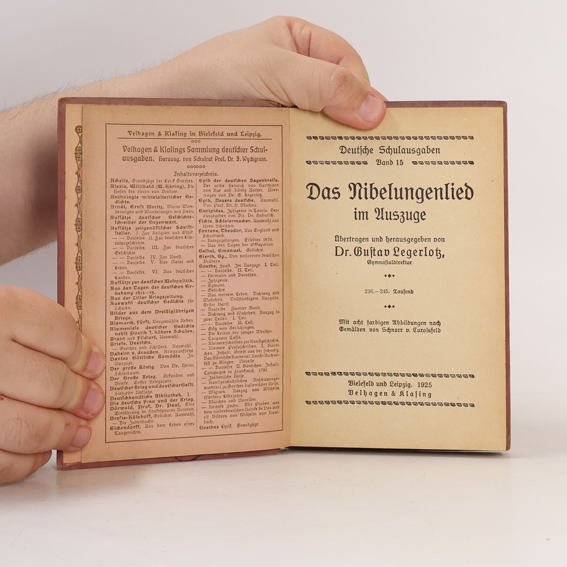 Dr. Gustav Legerlotz Das Nibelungenlied im Auszuge