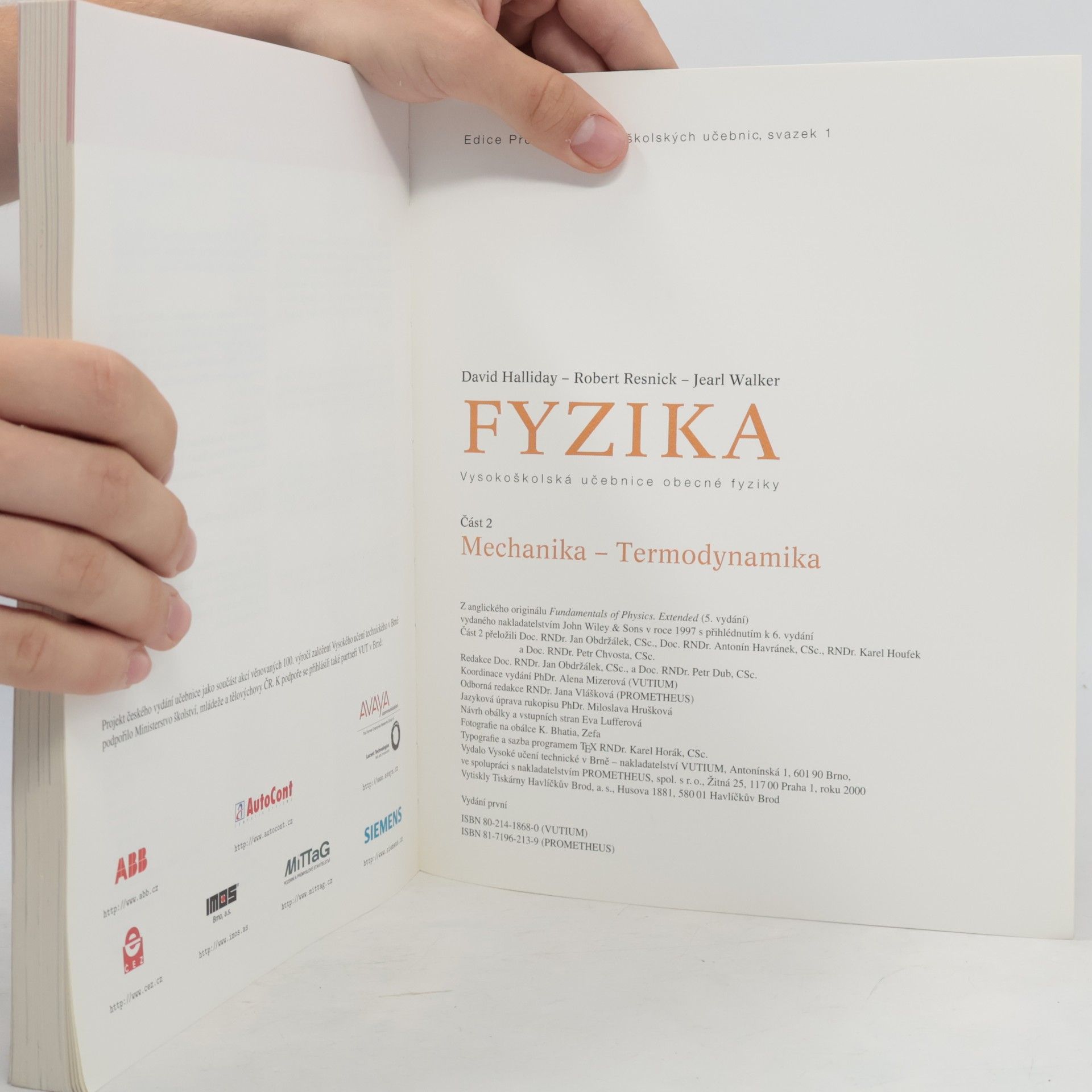 David Halliday Fyzika. Část 2. Mechanika - Termodynamika