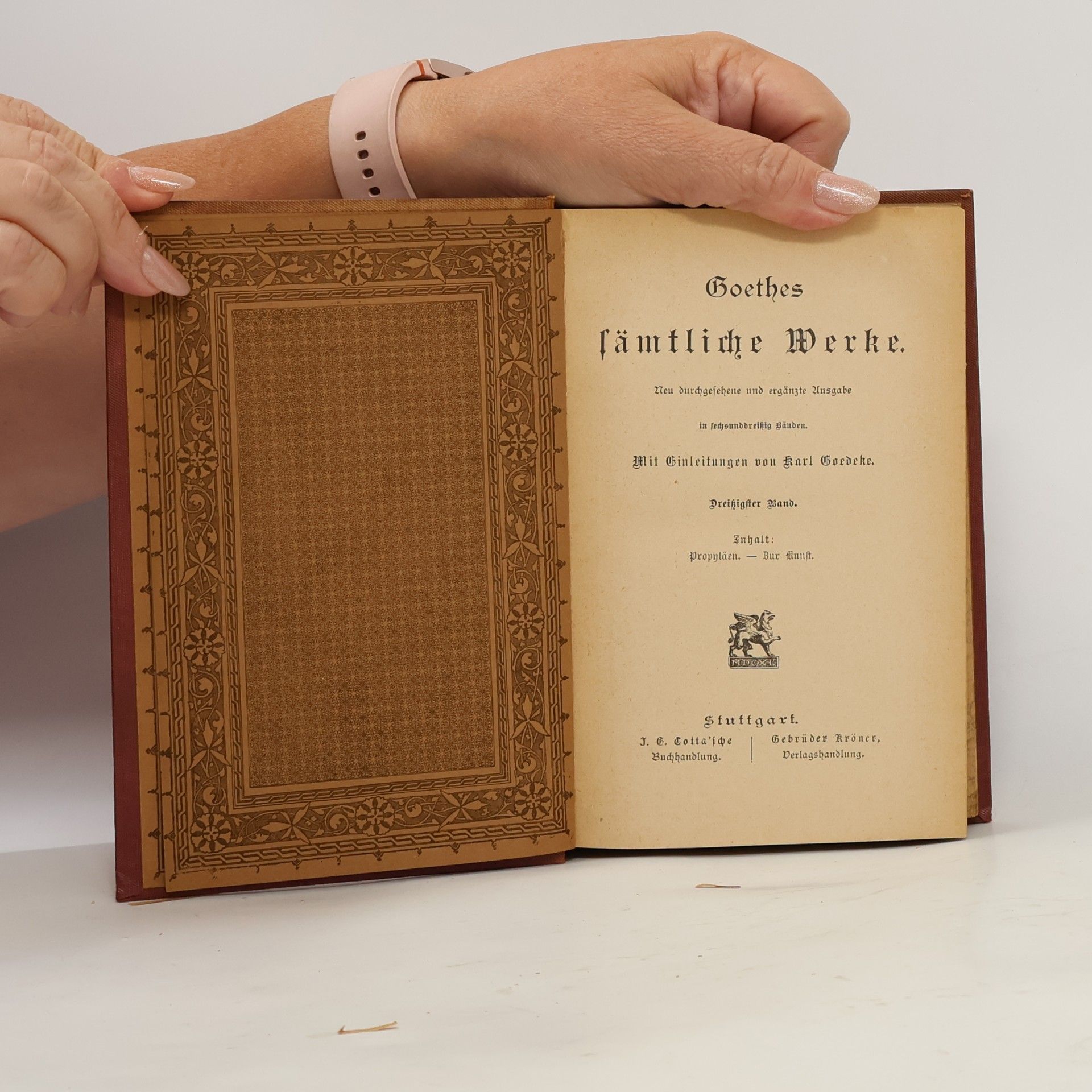 Johann Wolfgang von Goethe Goethes sämtliche Werke 30