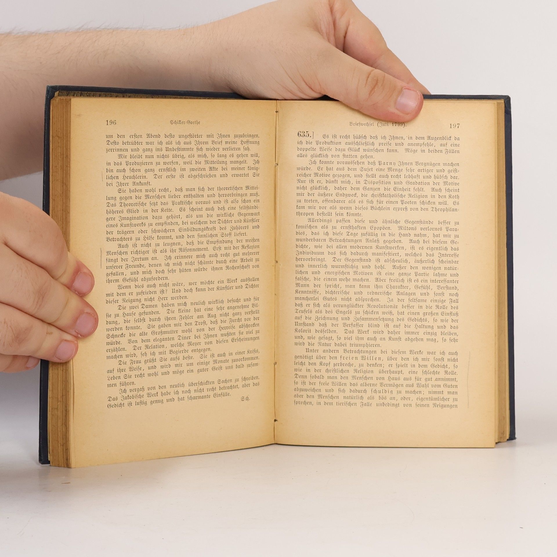 Johann Wolfgang von Goethe Briefwechsel zwischen Schiller und Goethe