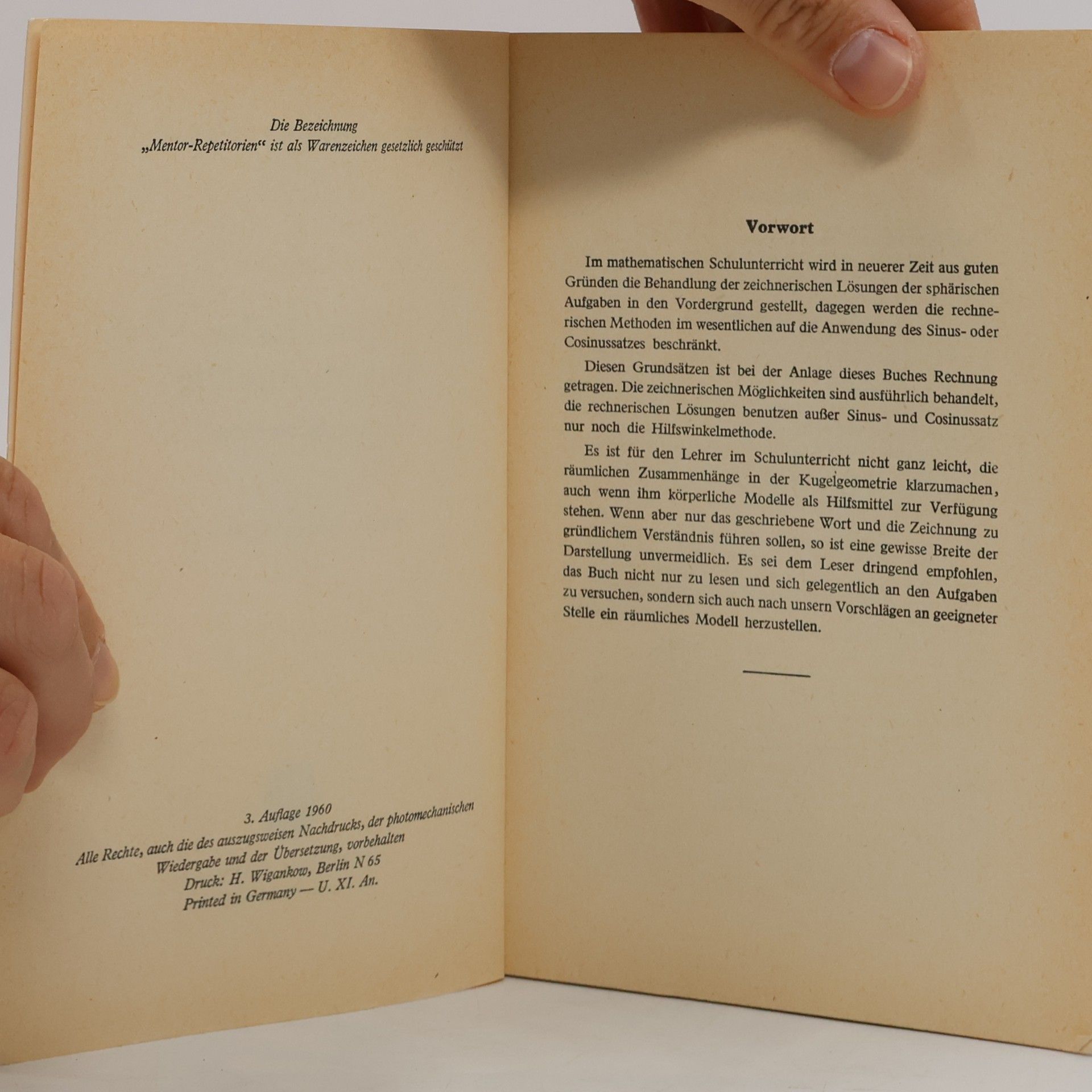 Kolektív autorov Sphärische Trigonometrie, Band 16