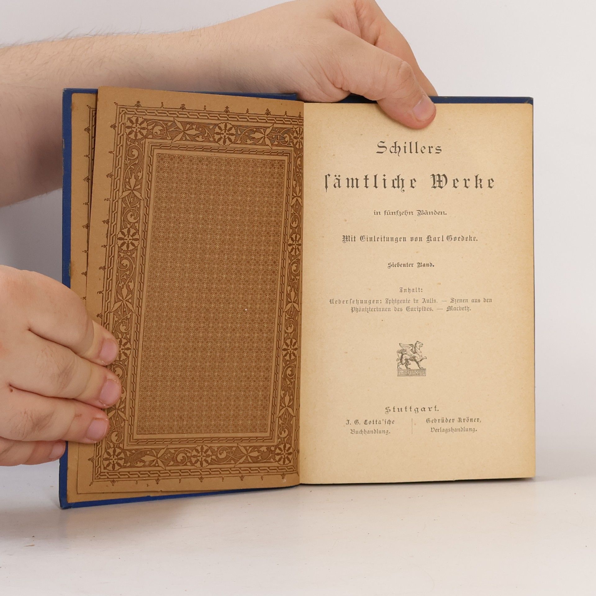 Friedrich Schiller Schillers sämtliche Werke 7