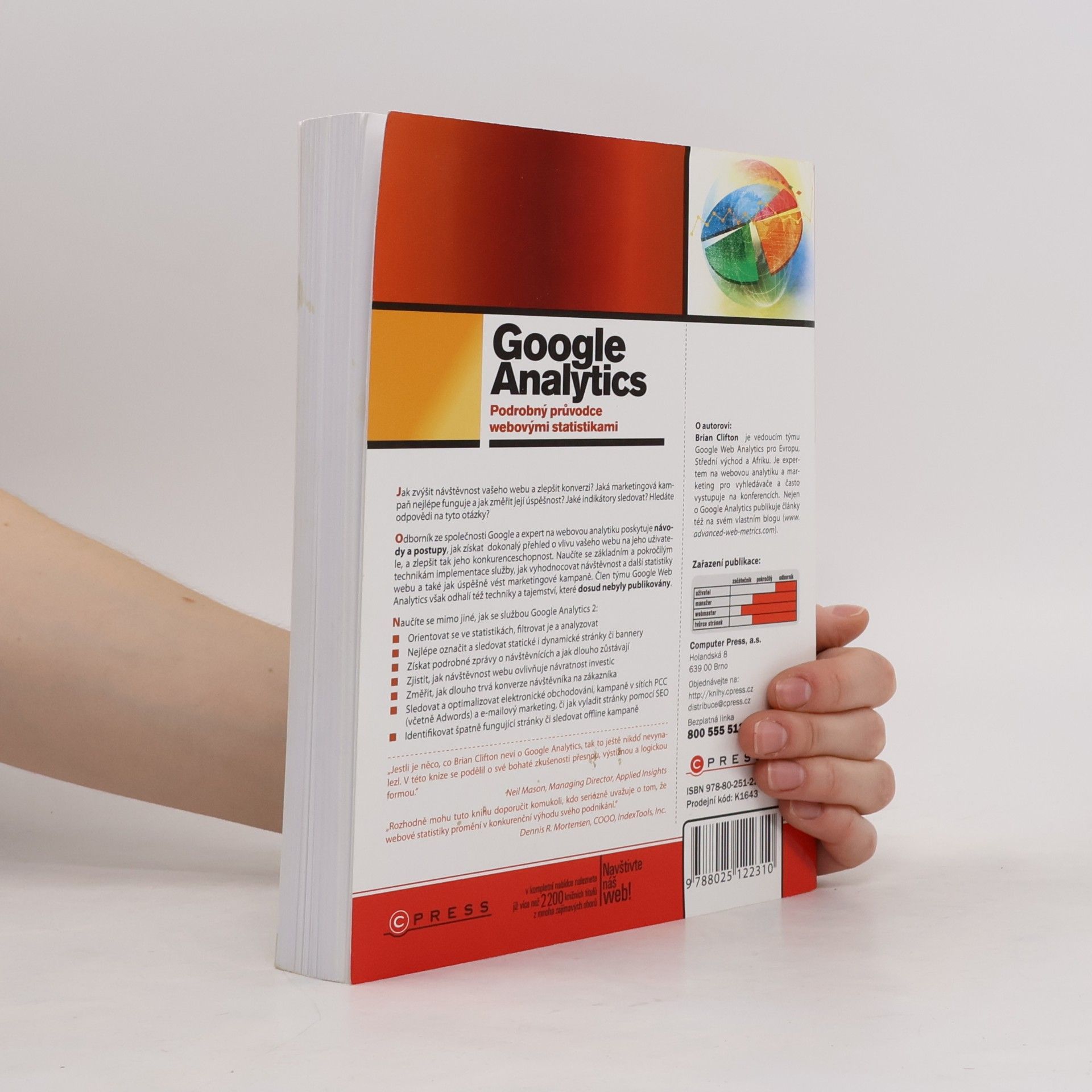 Brian Clifton Google Analytics. Podrobný průvodce webovými statistikami