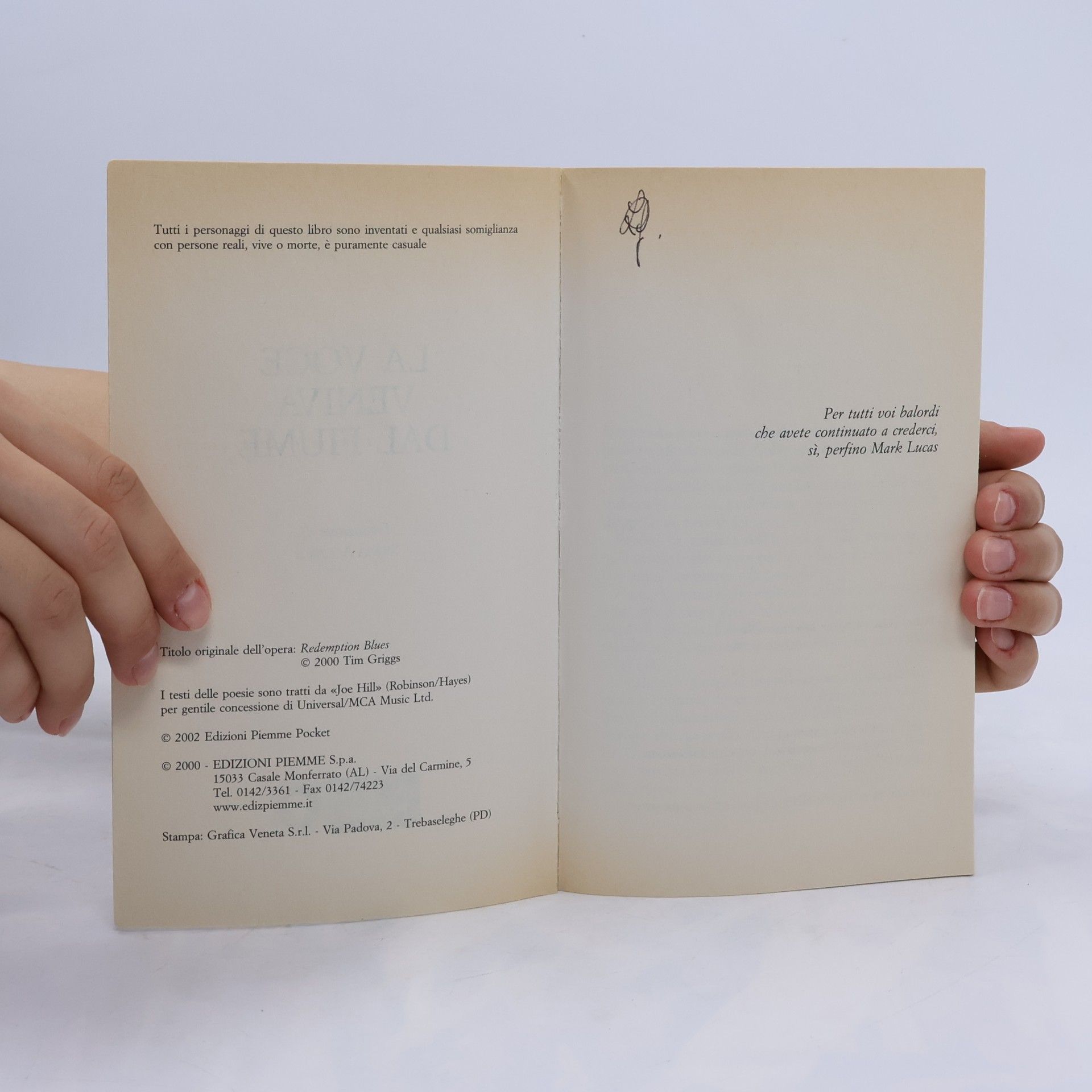 Tim Douglas Griggs Piemme pocket: La voce veniva dal fiume