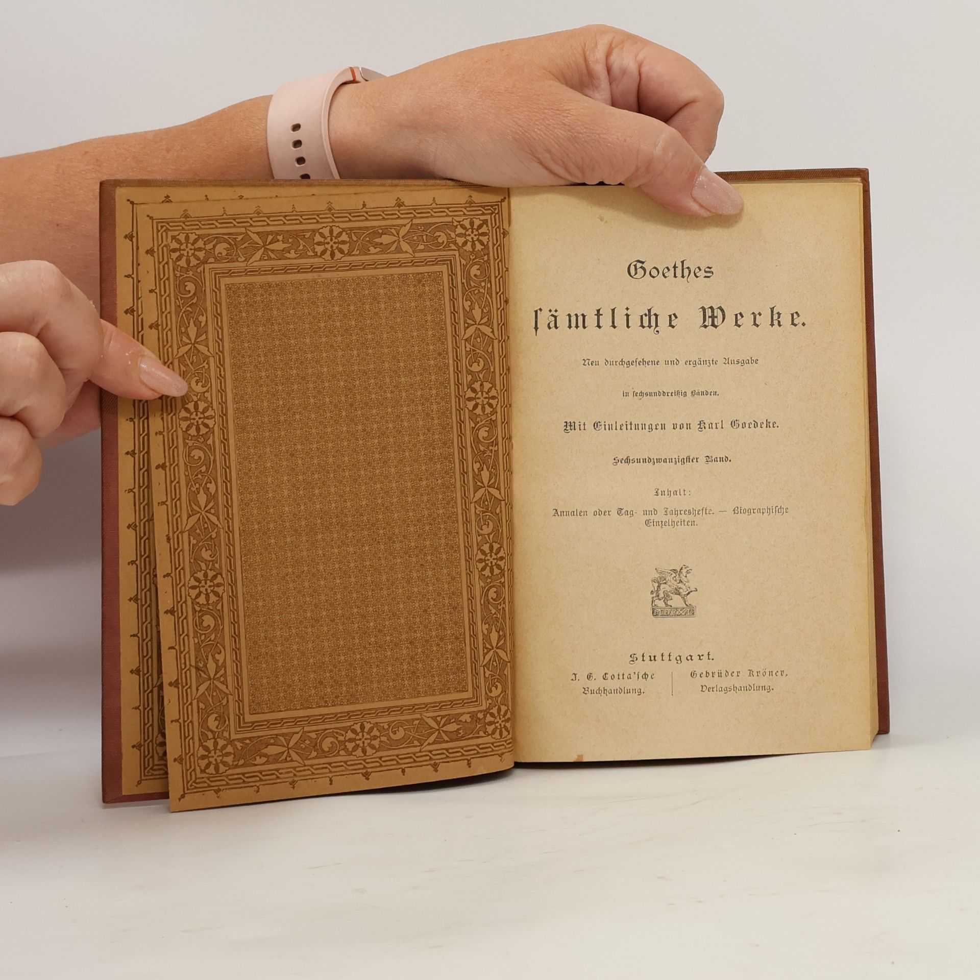Johann Wolfgang von Goethe Goethes Sämtliche Werke 26