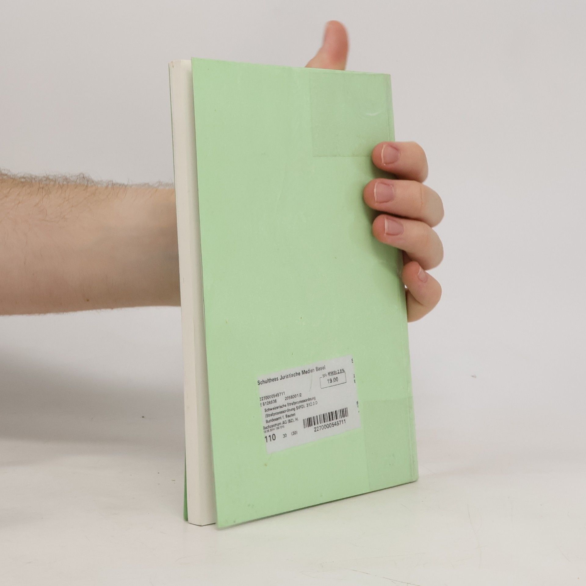 Various authors Schweizerische Strafprozessordnung