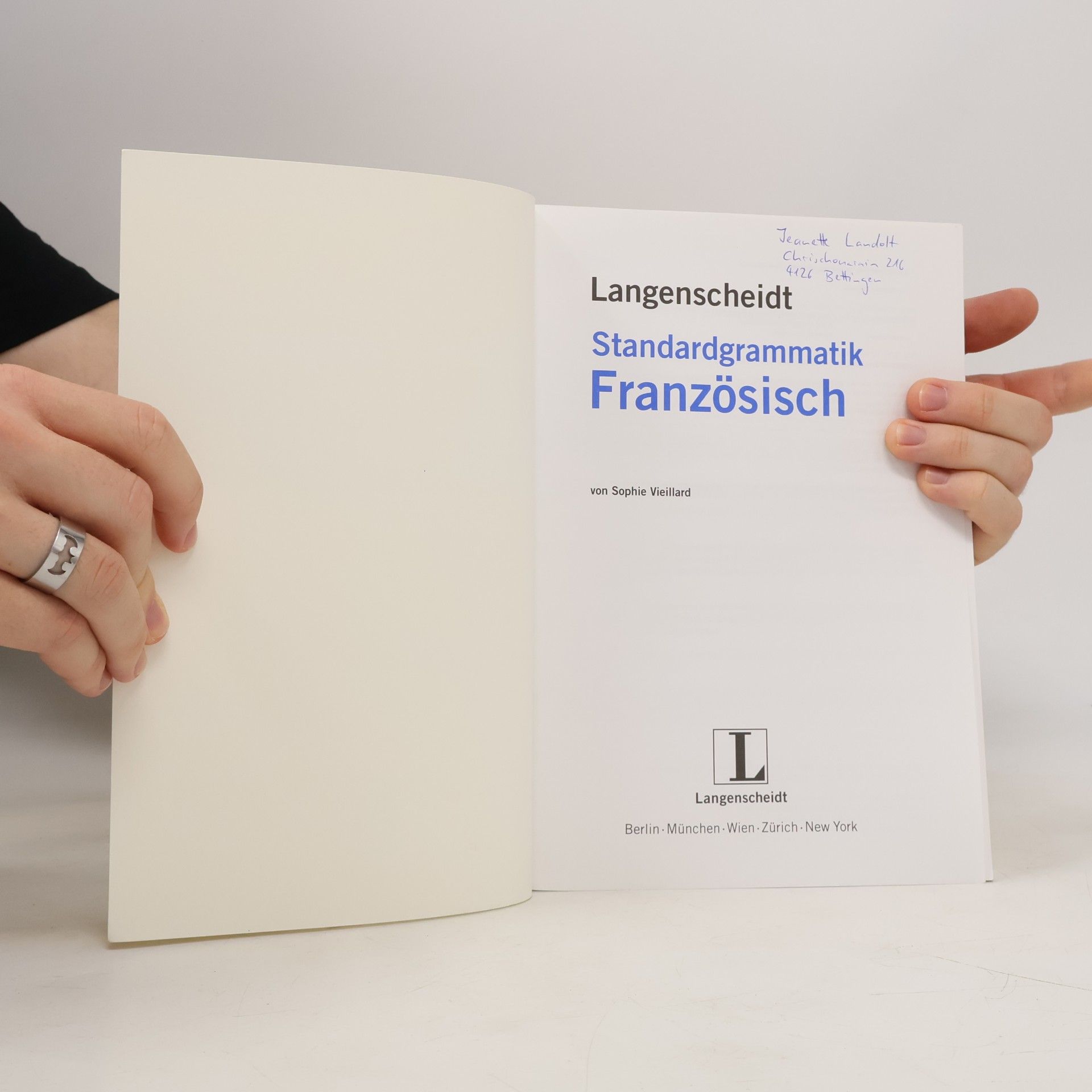 Sophie Vieillard Langenscheidts Standardgrammatik Französisch
