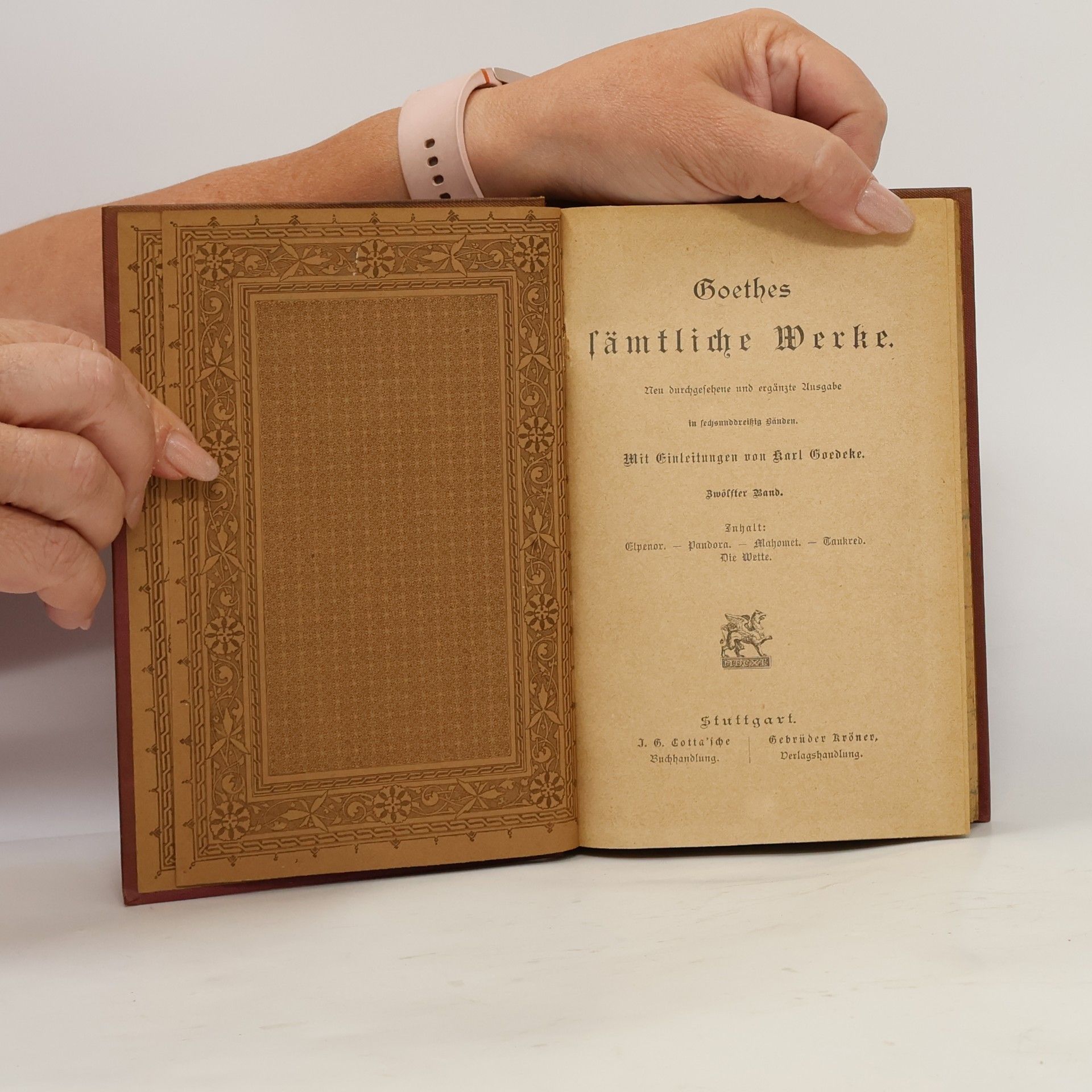 Johann Wolfgang von Goethe Goethes sämtliche Werke 12