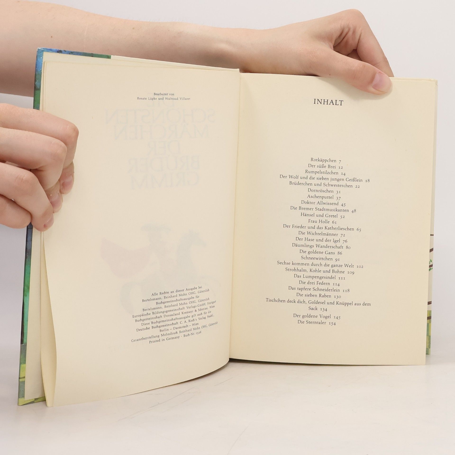 Jacob Grimm Die schönsten Märchen der Brüder Grimm