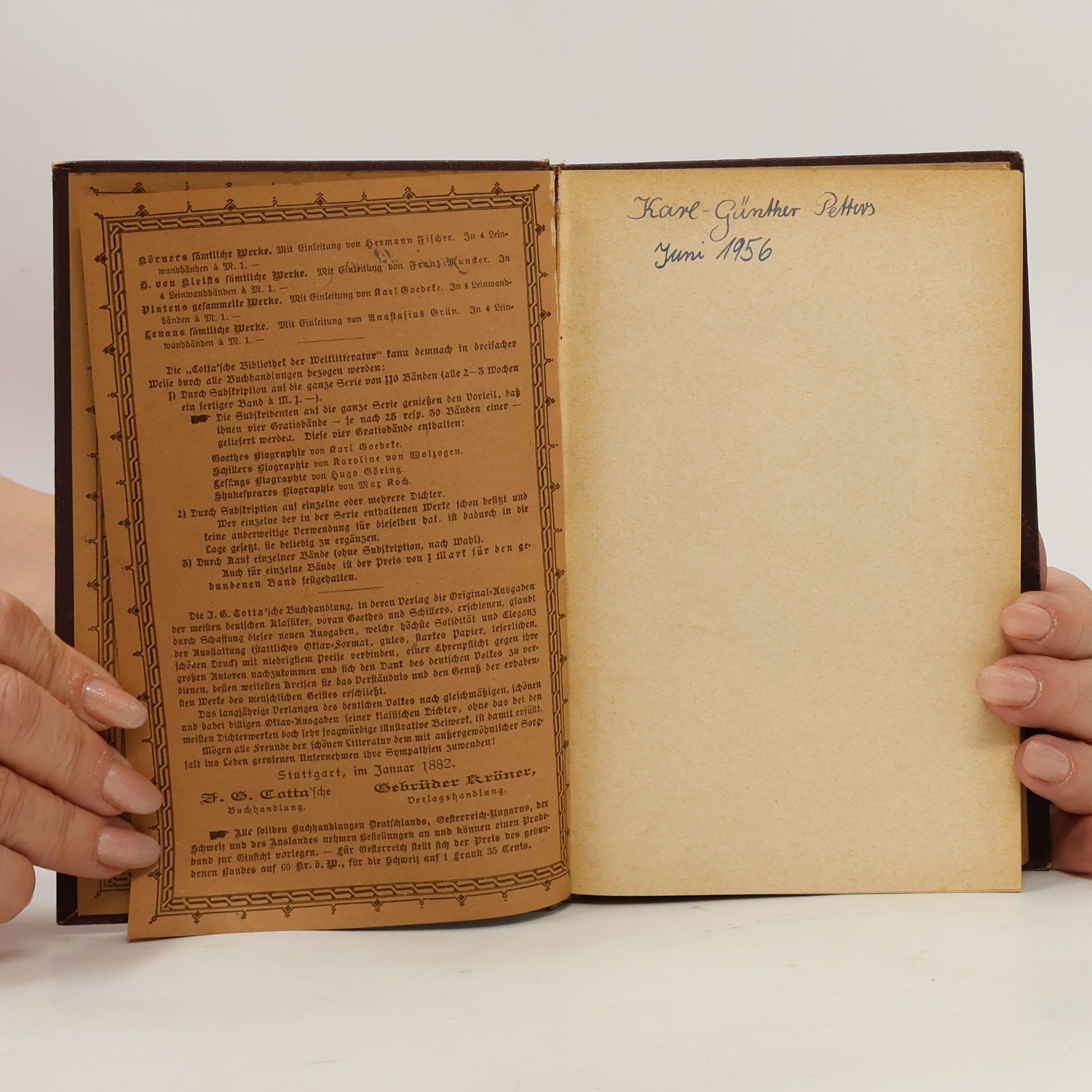 Gotthold Ephraim Lessing Lessings sämtliche Werke 1.