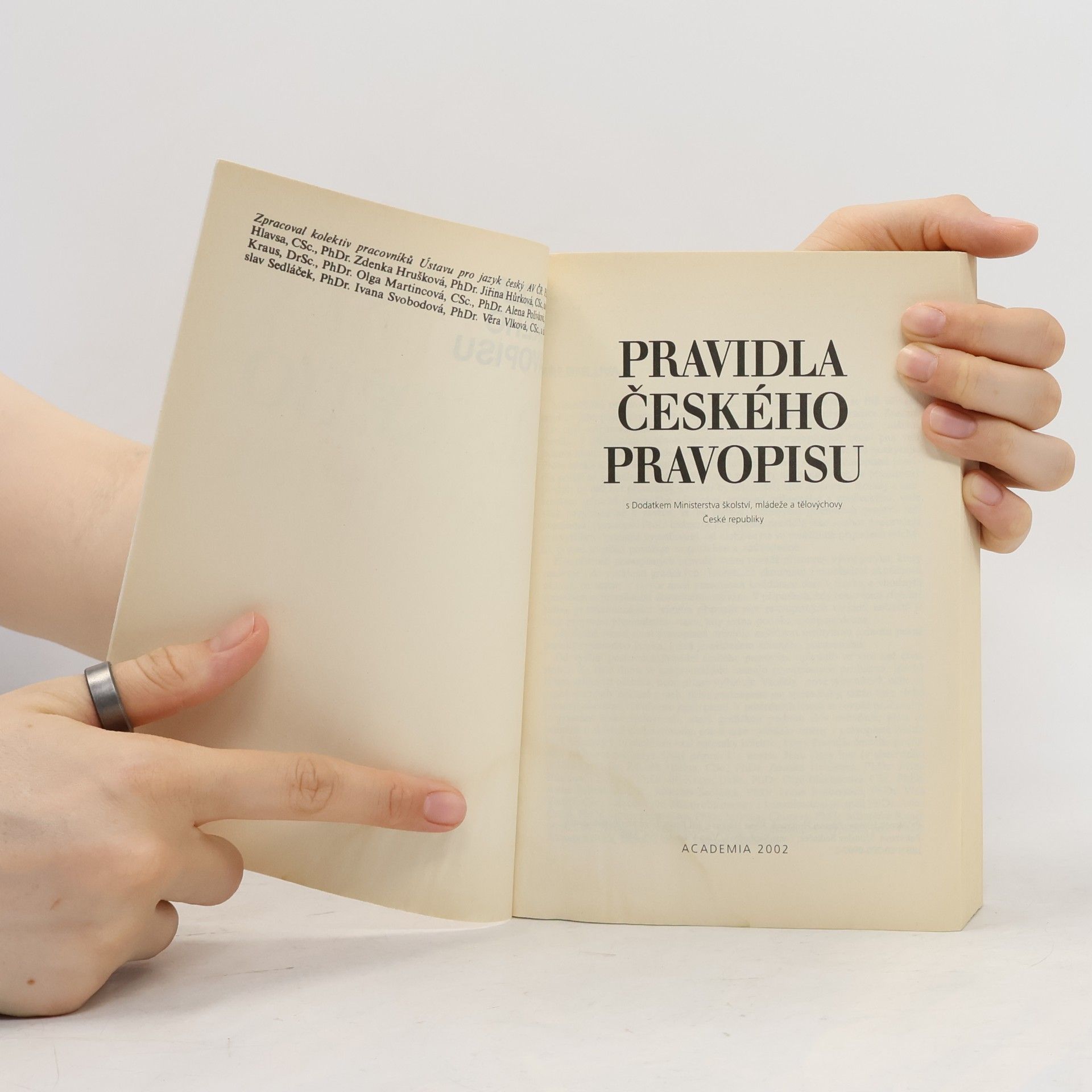 Kolektiv autorů Pravidla českého pravopisu: S Dodatkem Ministerstva školství, mládeže a tělovýchovy ČR