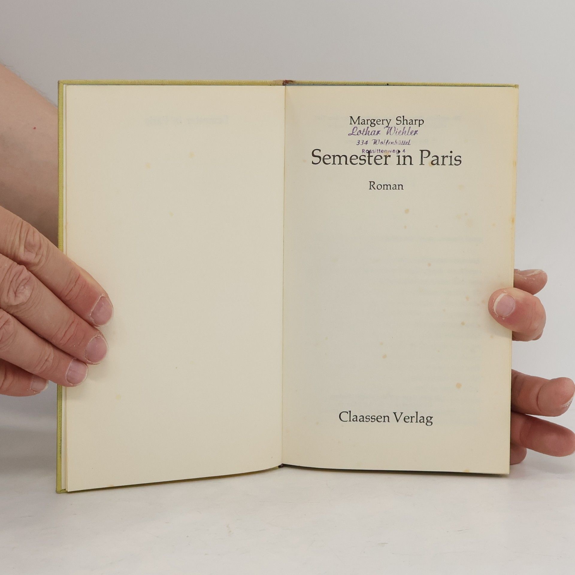 Margery Sharp Semester in Paris