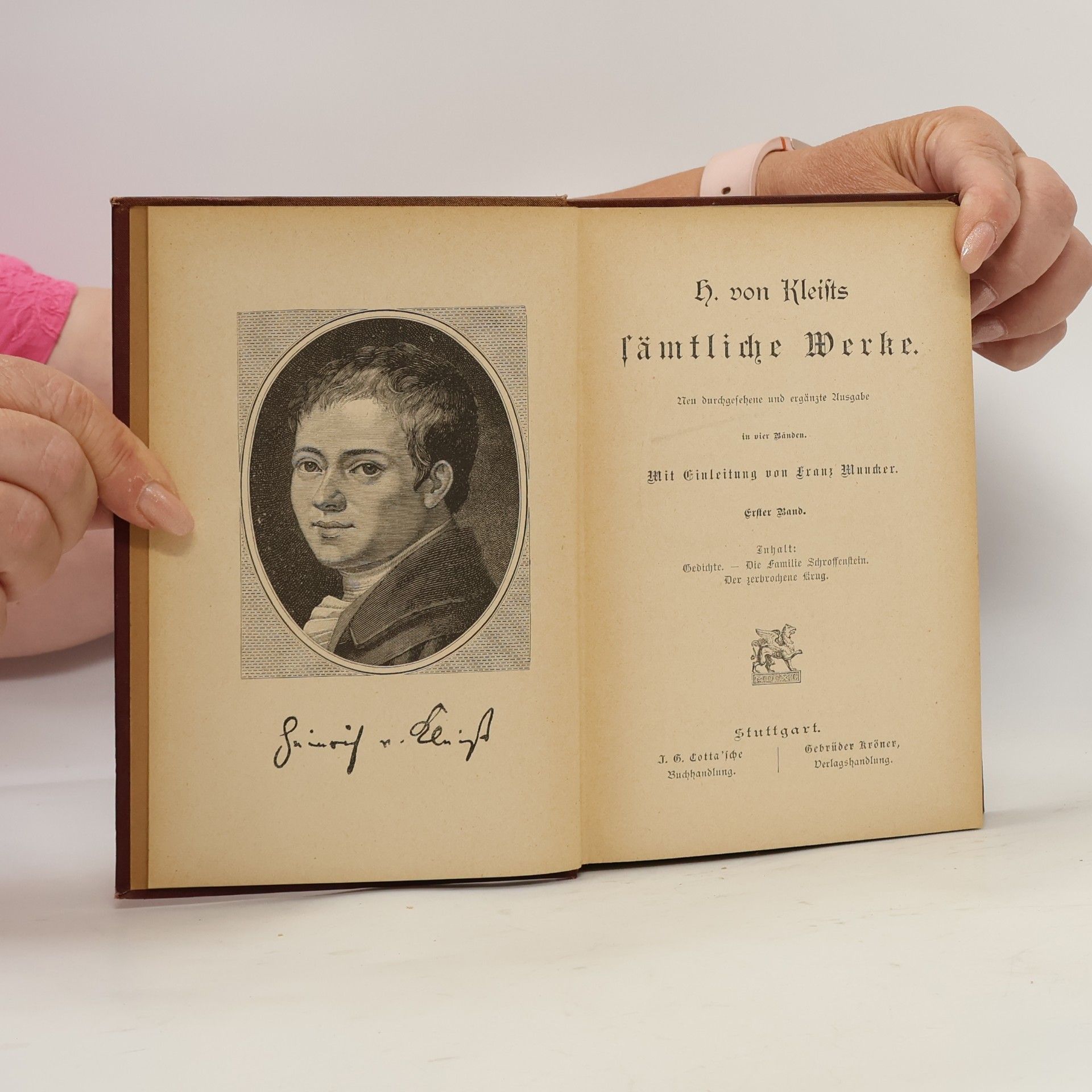 Heinrich von Kleist Heinrich von Kleists Werke 1.