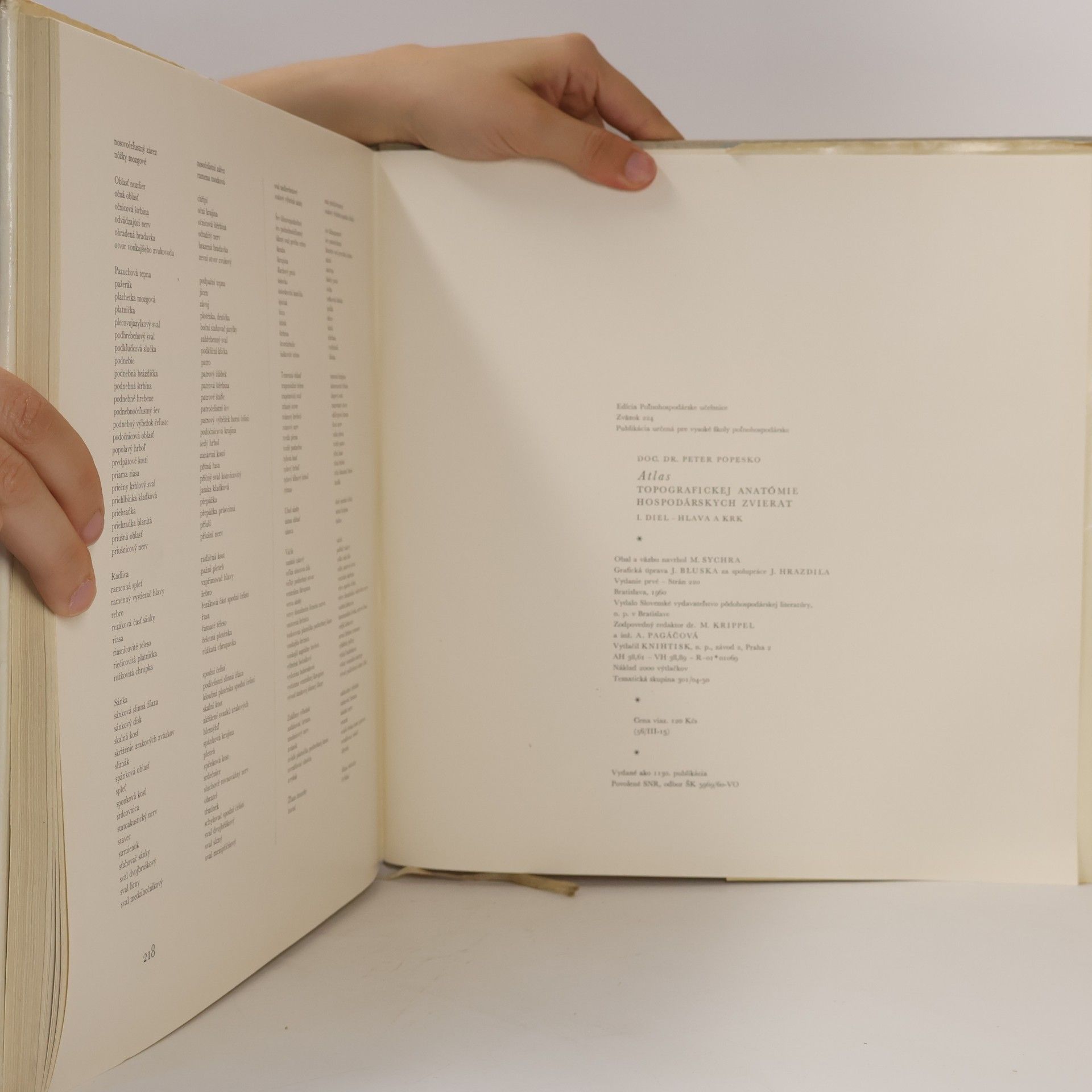 Peter Popesko Atlas topografickej anatómie hospodárskych zvierat II