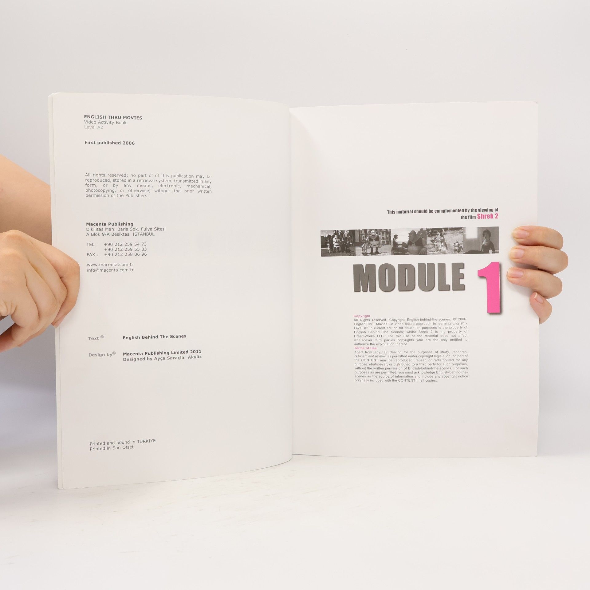 Ayça Saraçlar Akyüz English Thru Movies Video Activity Book Level A2