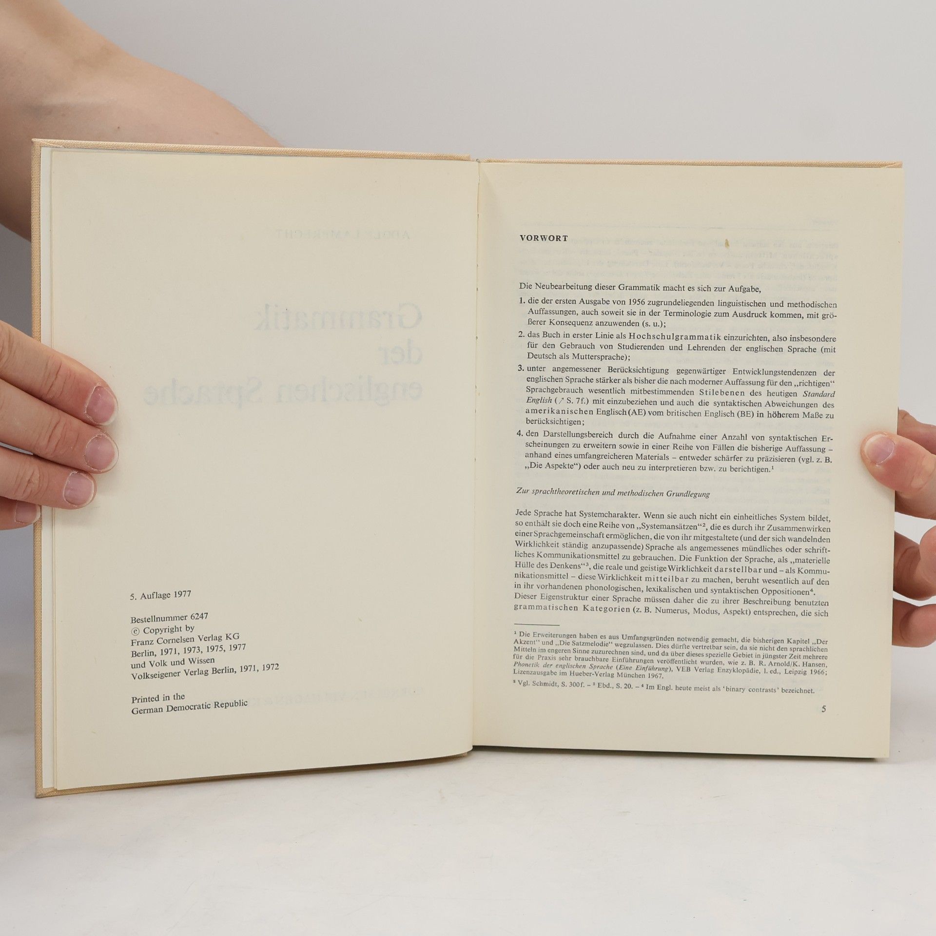 Autores varios Grammatik der englischen Sprache