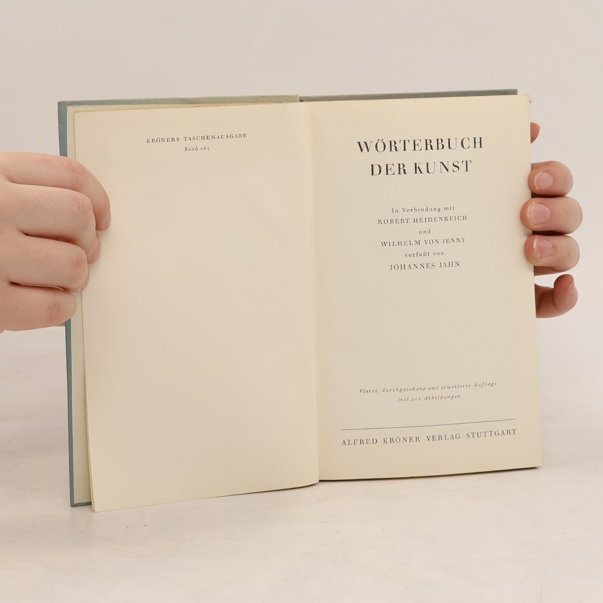Johannes Jahn Wörterbuch der Kunst