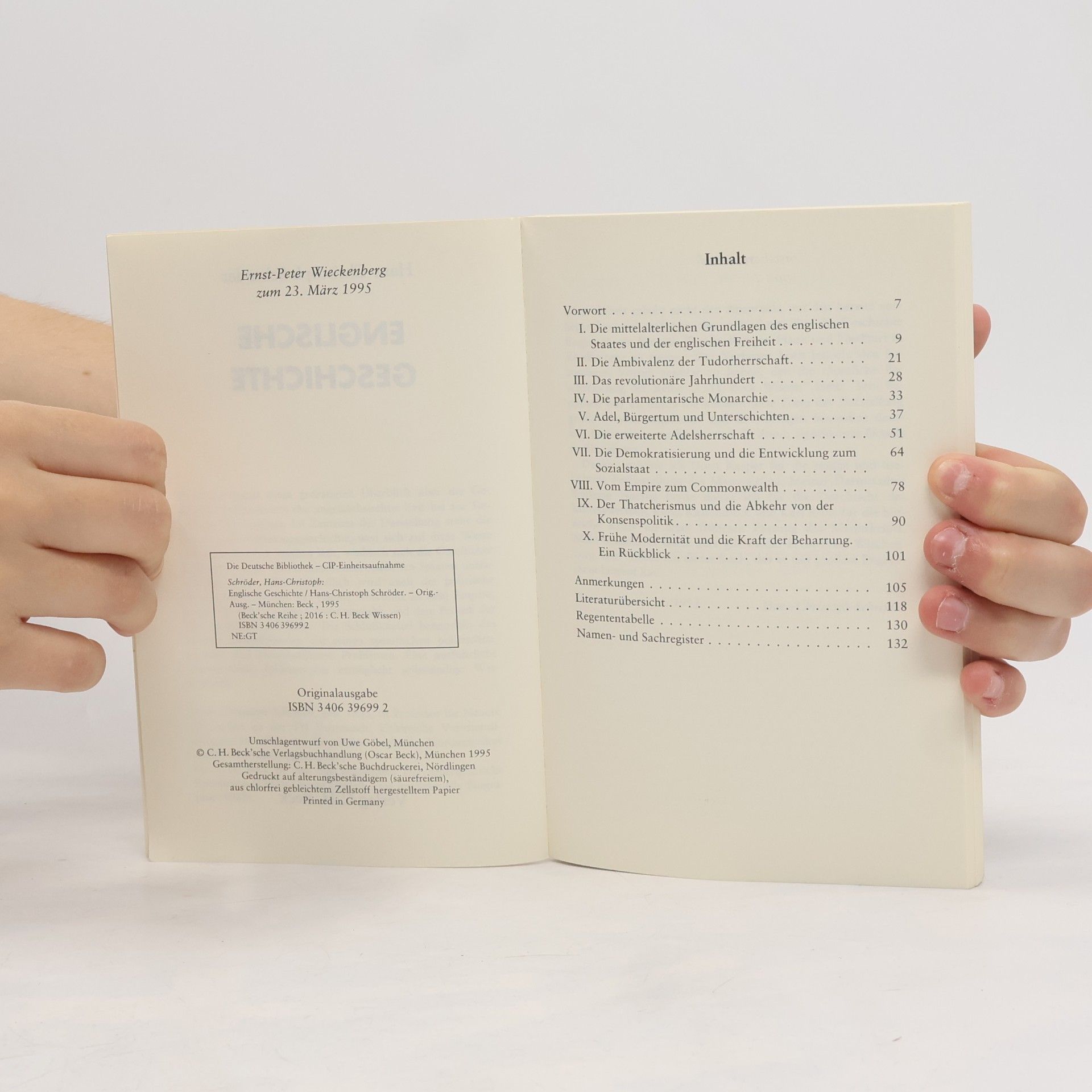 Hans-Christoph Schröder Englische Geschichte