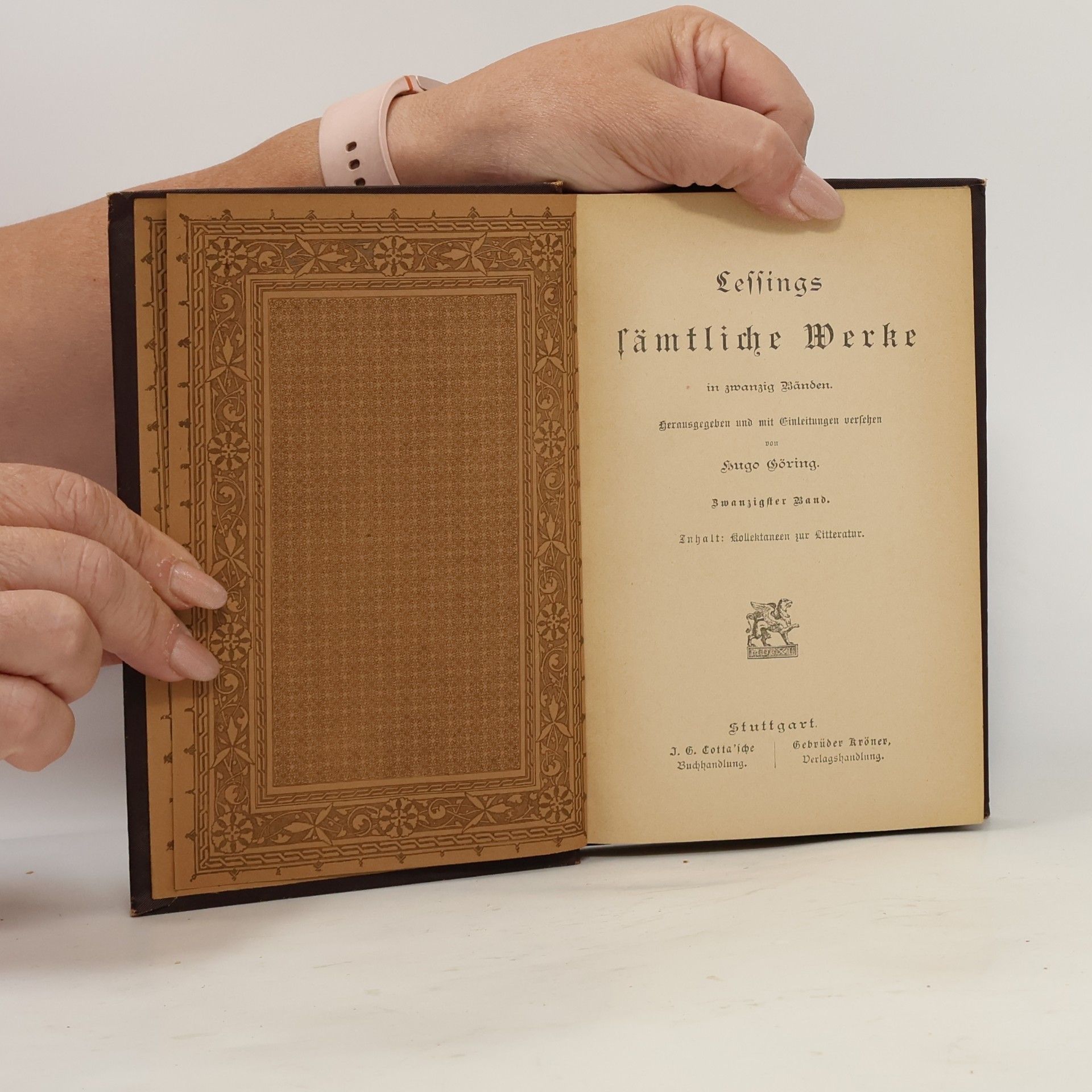 Gotthold Ephraim Lessing Lessings sämtliche Werke 20