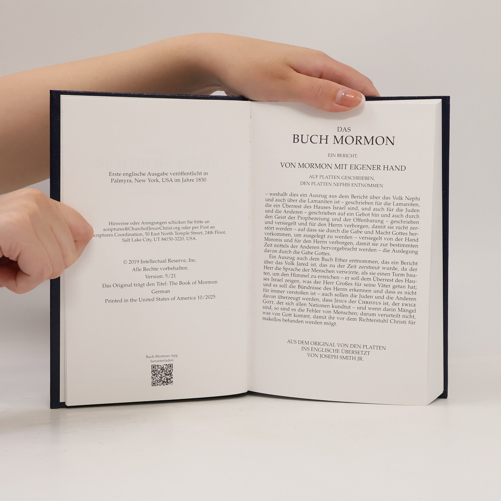 Various authors Das Buch Mormon