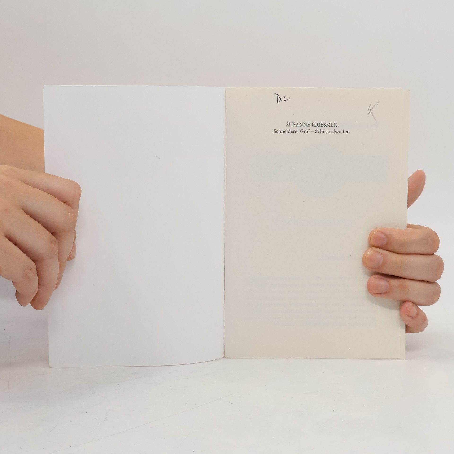 Susanne Kriesmer Schneiderei Graf - Schicksalszeiten