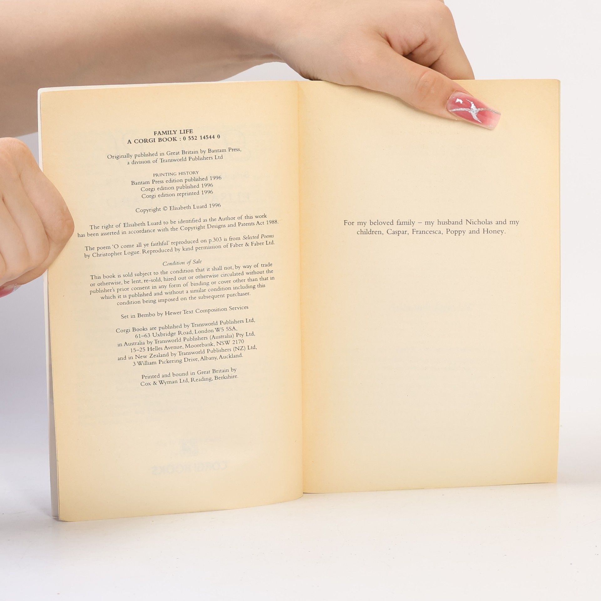 Elisabeth Luard Corgi Book: Family Life