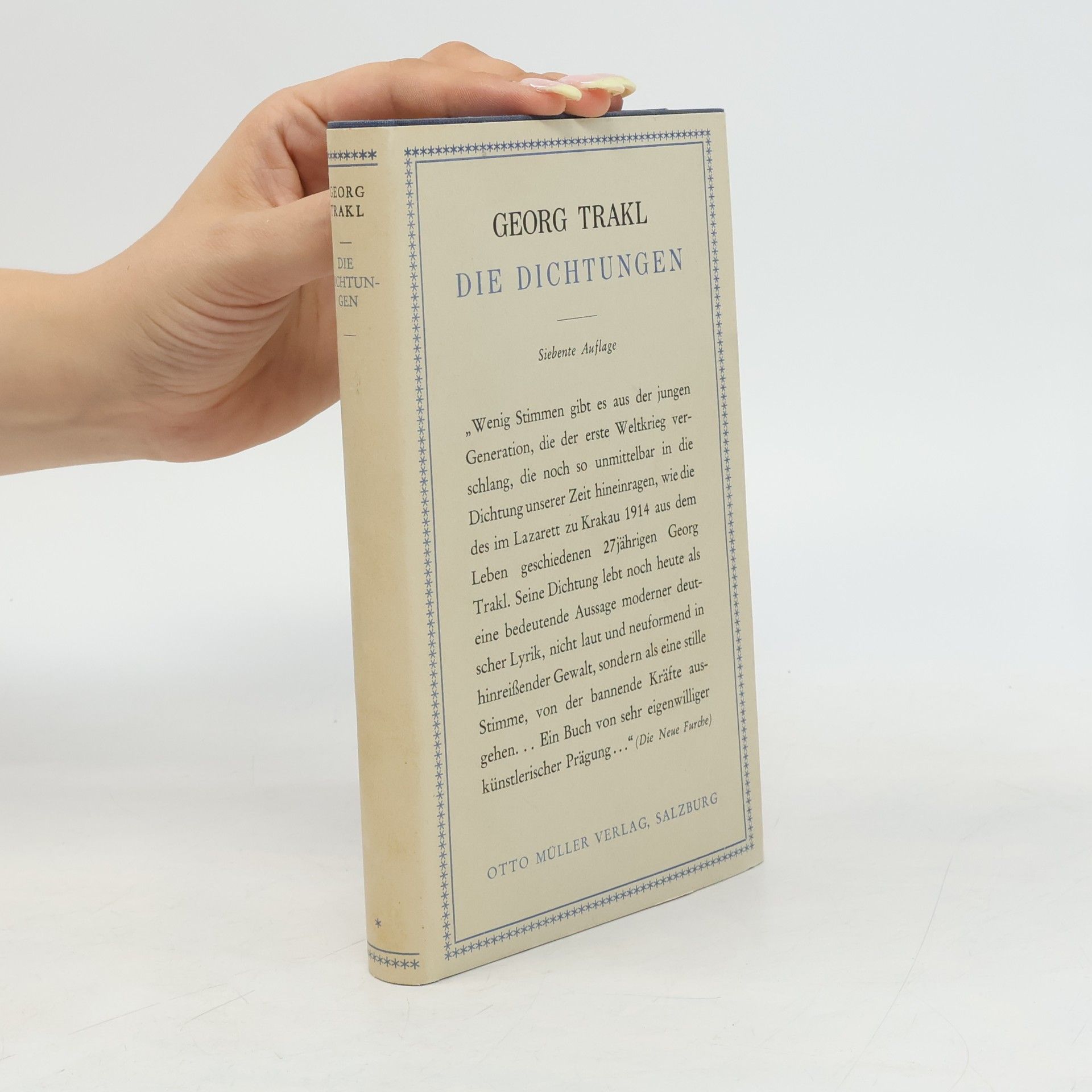 Georg Trakl Die Dichtungen