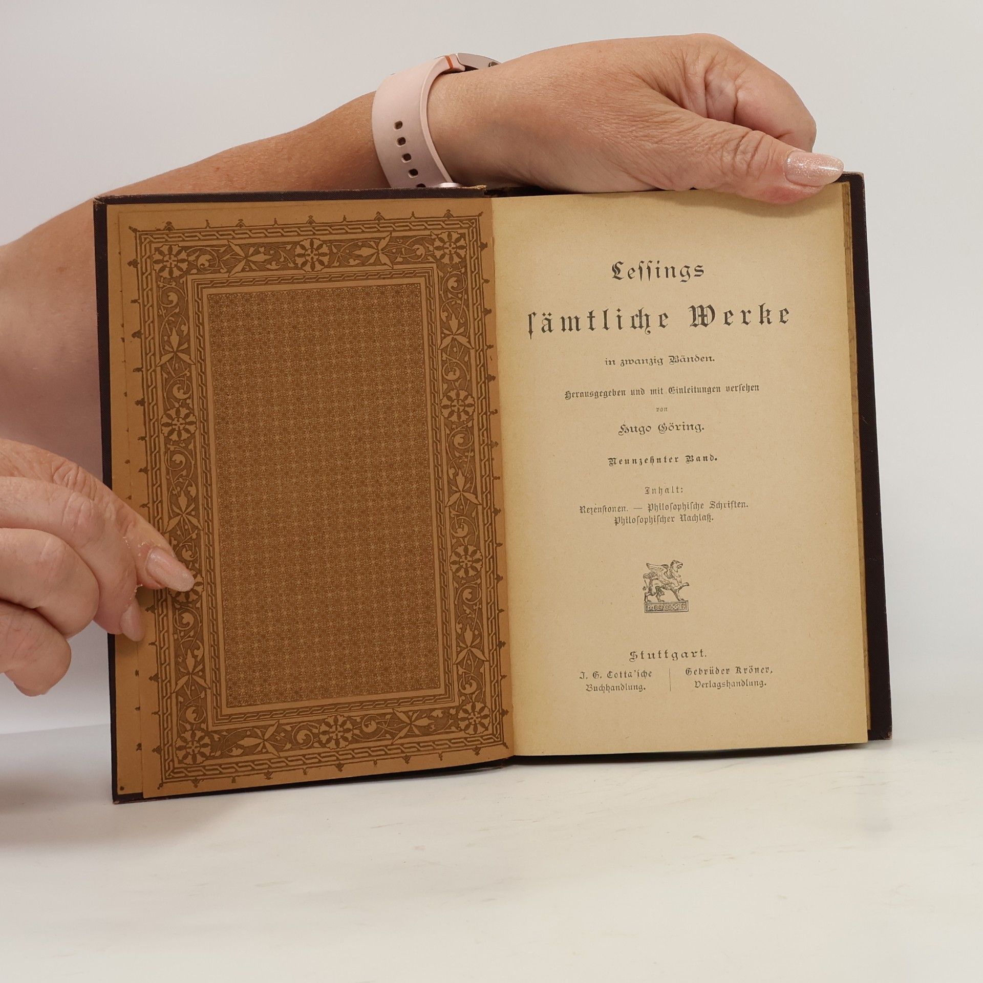 Gotthold Ephraim Lessing Lessings sämtliche Werke 19