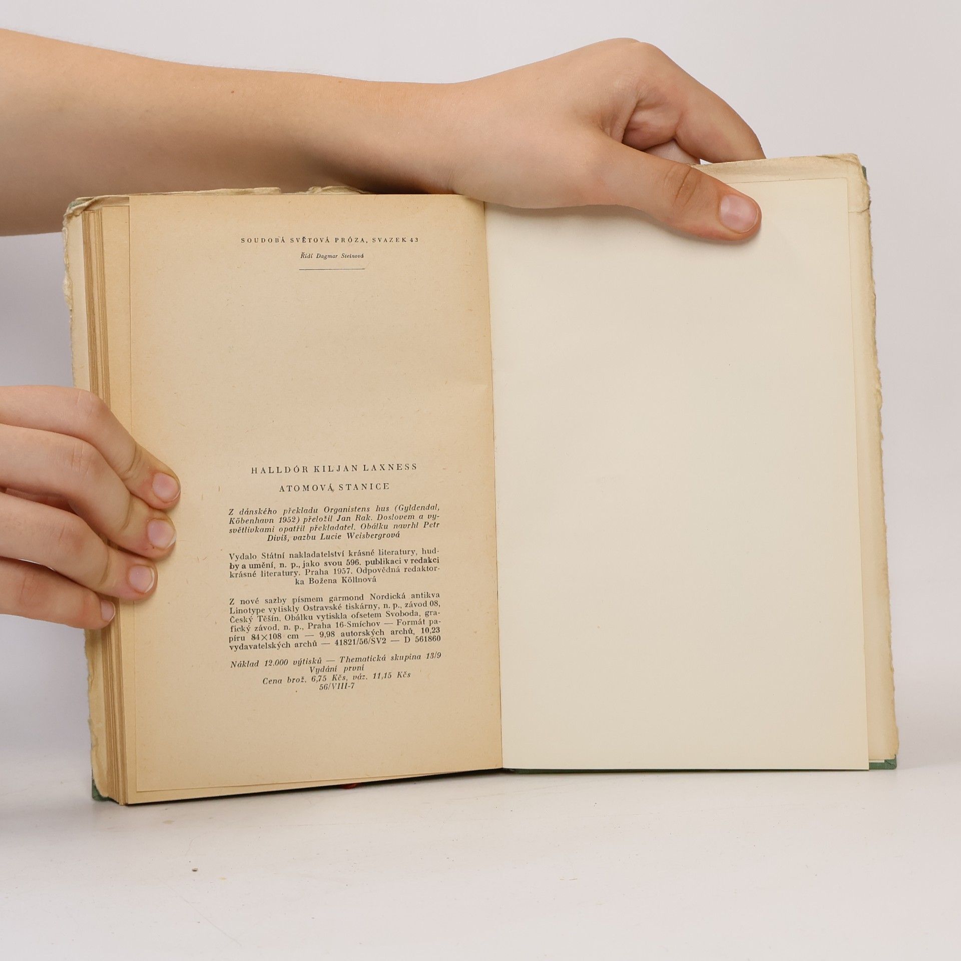 Halldór Kiljan Laxness Atomová stanice