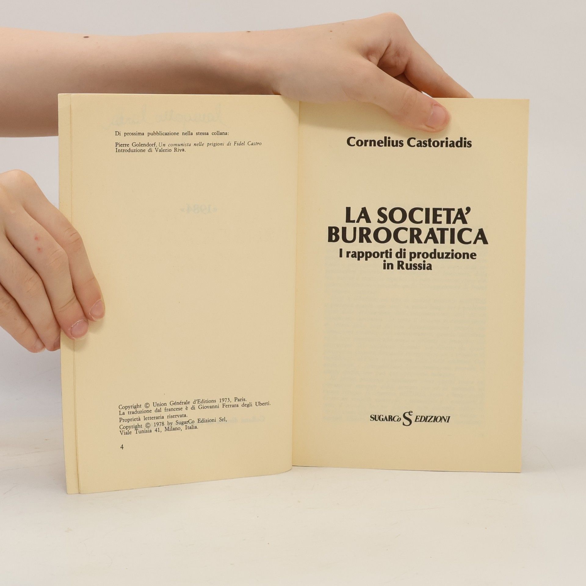 Cornelius Castoriadis La società burocratica