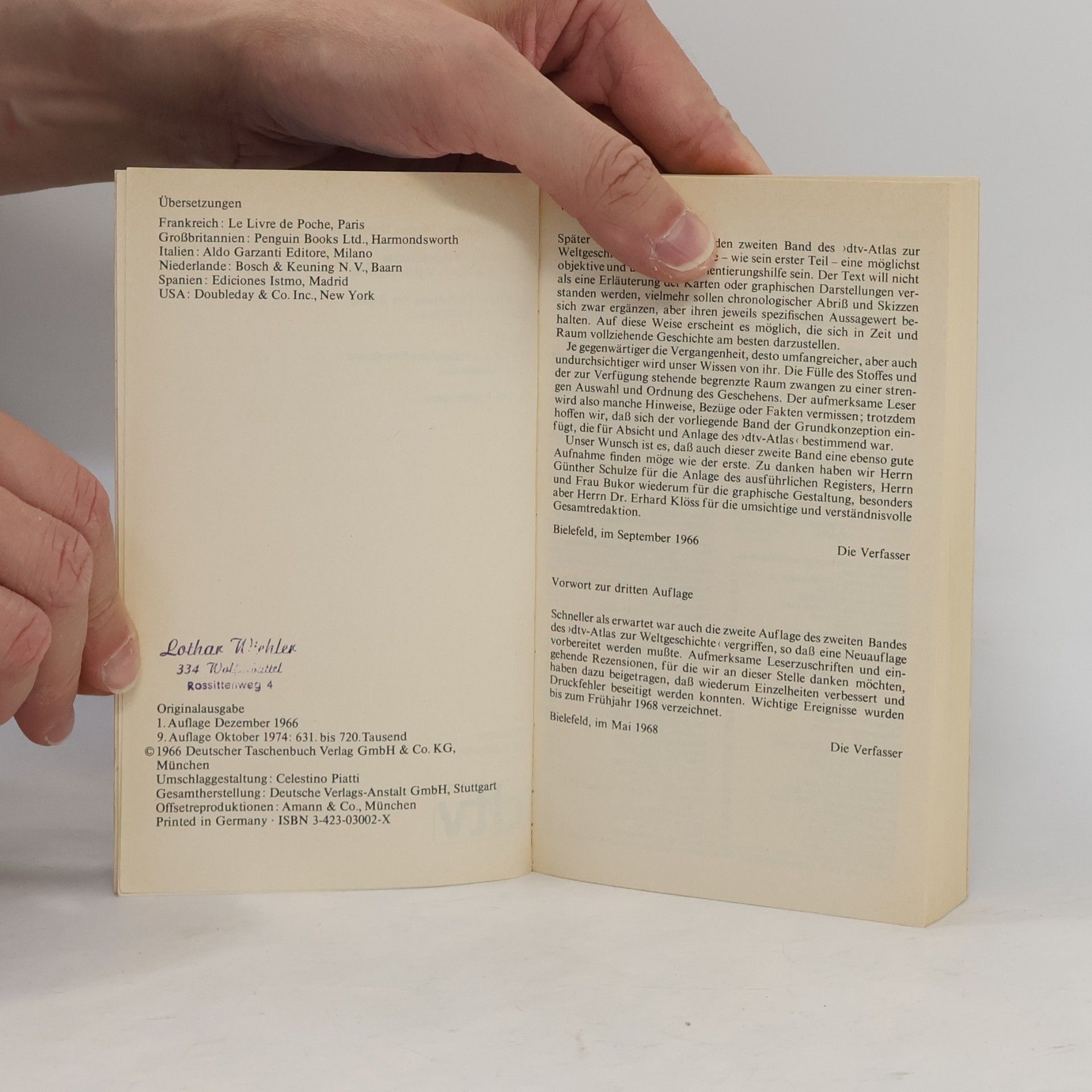 Hermann Kinder Dtv-Atlas zur Weltgeschichte. Band 2