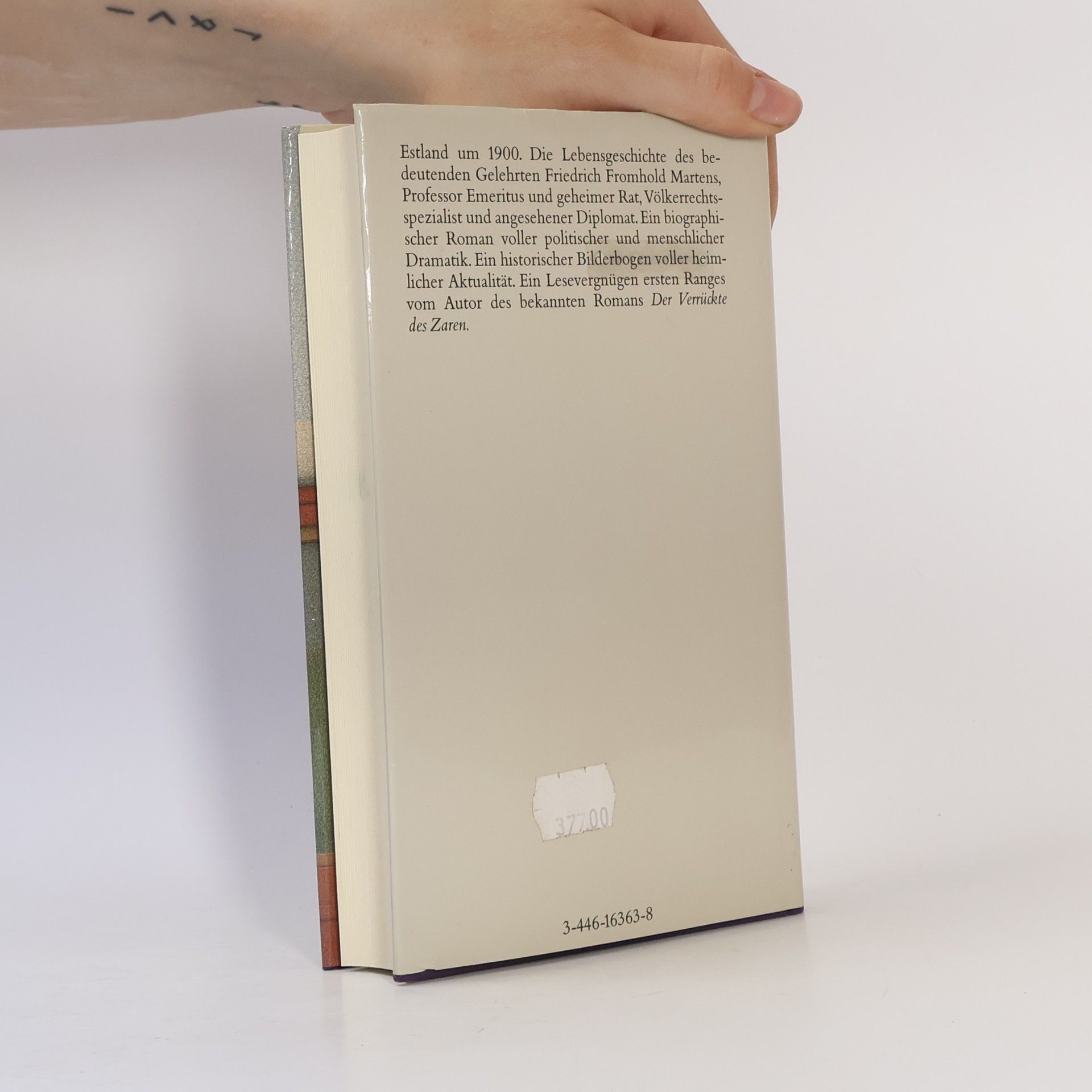Jaan Kross Professor Martens' Abreise