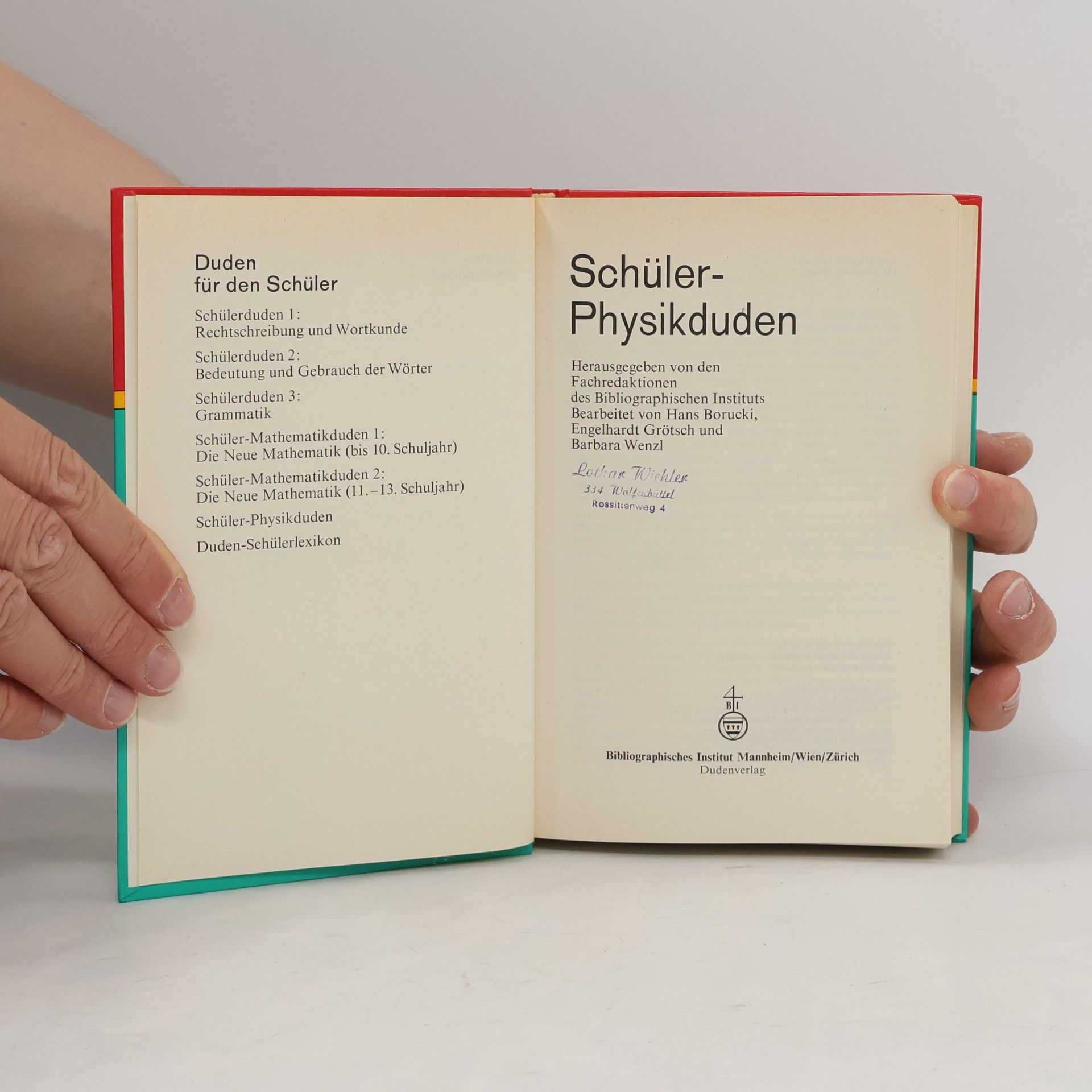 Hans Borucki Schüler-Physikduden