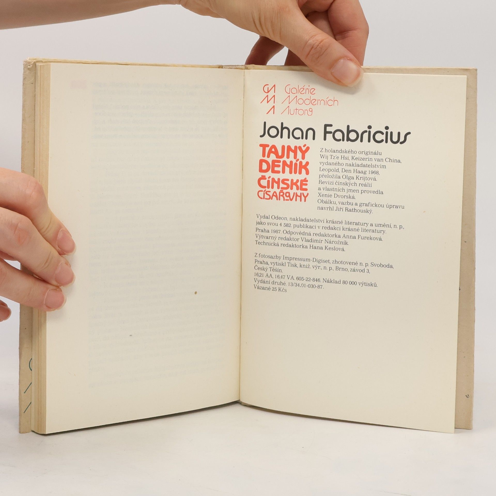 Johan Fabricius Tajný deník čínské císařovny