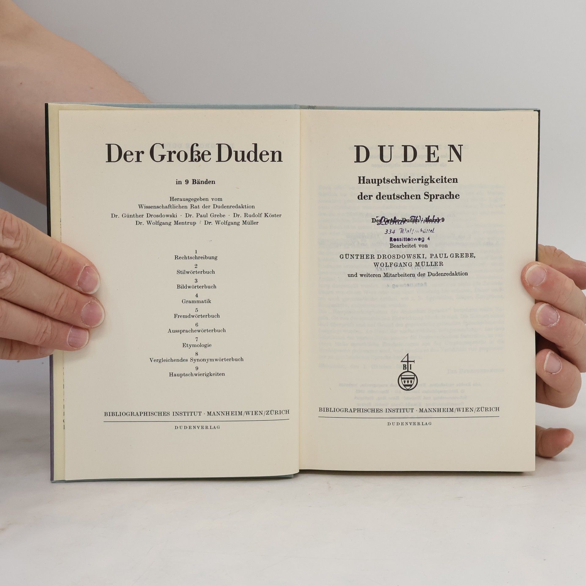 Autorenkollektiv Der Grosse Duden 9. Sprachliche Zweifelsfälle