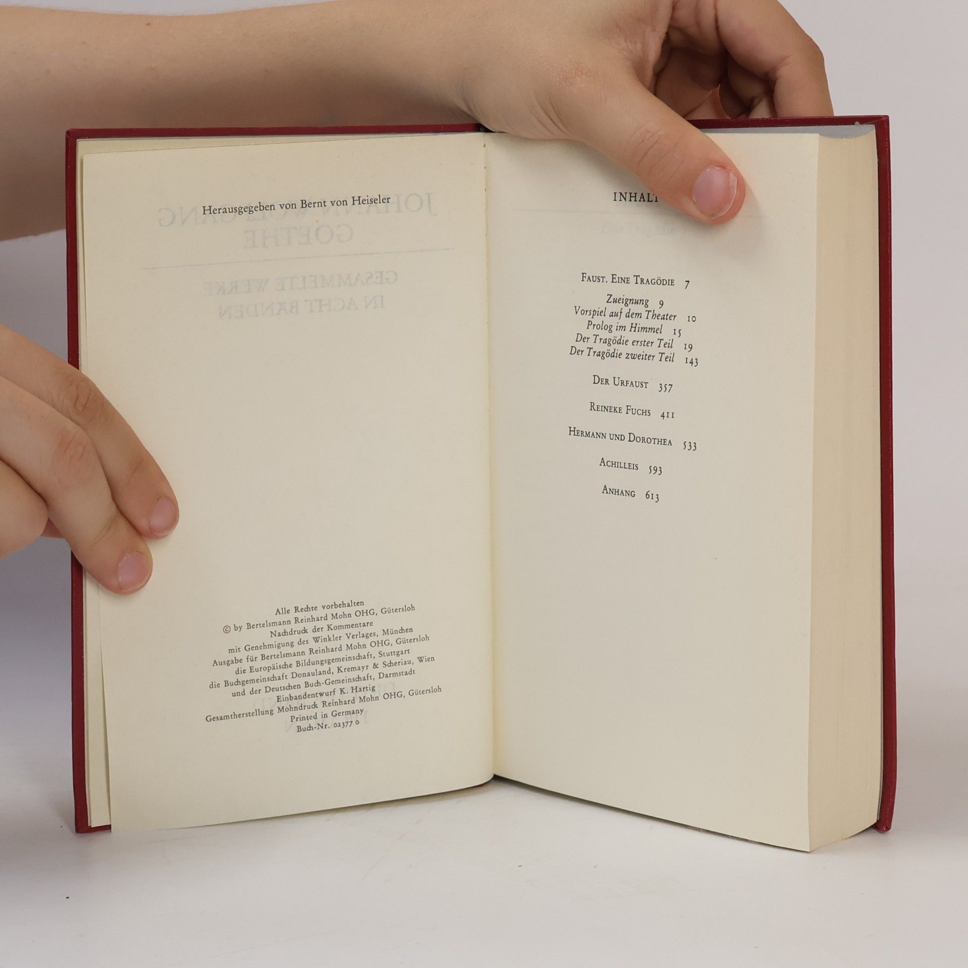 Johann Wolfgang von Goethe Goethe Werke 3