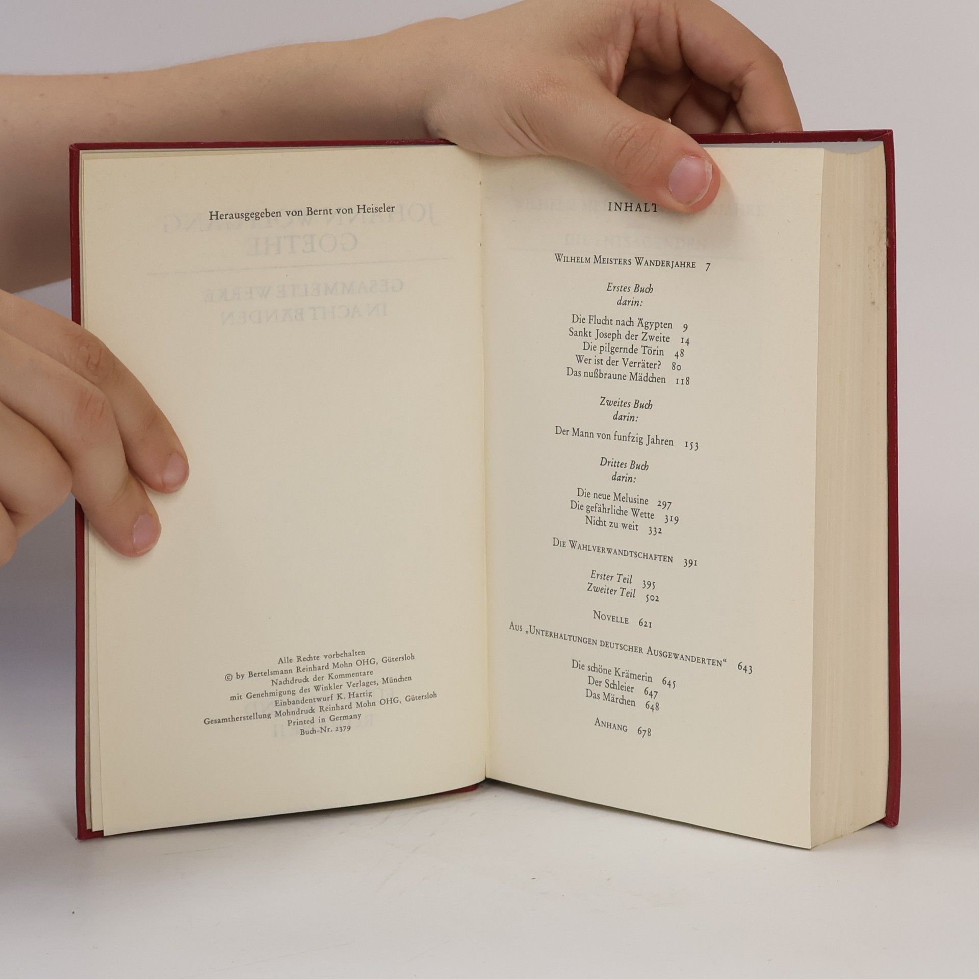Johann Wolfgang von Goethe Goethe Werke 5