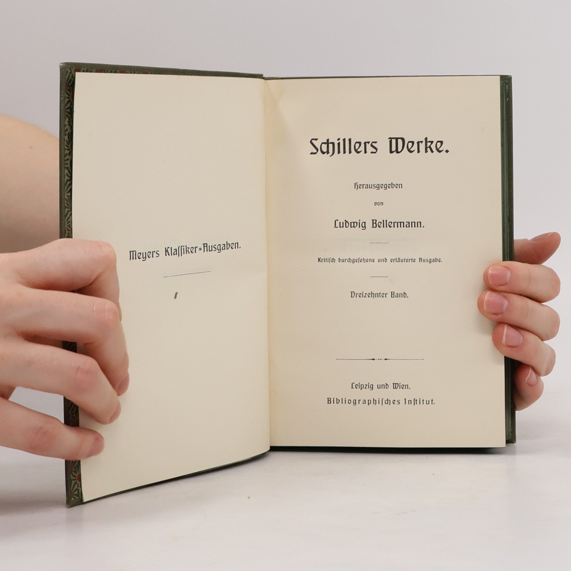 Ludwig Bellermann Schillers Werke 13
