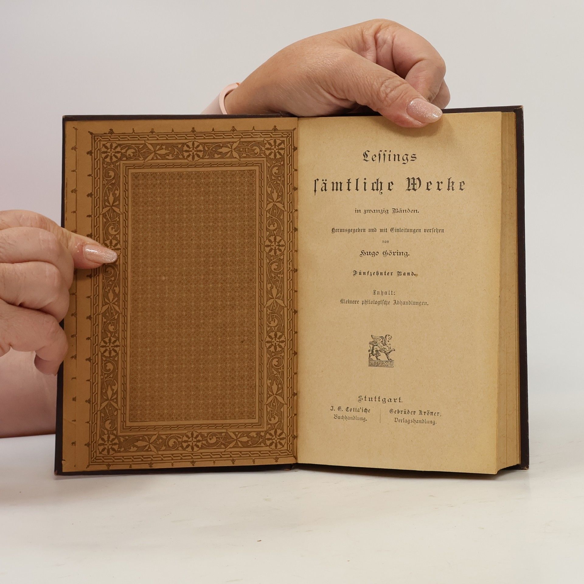 Gotthold Ephraim Lessing Lessings sämtliche Werke 15